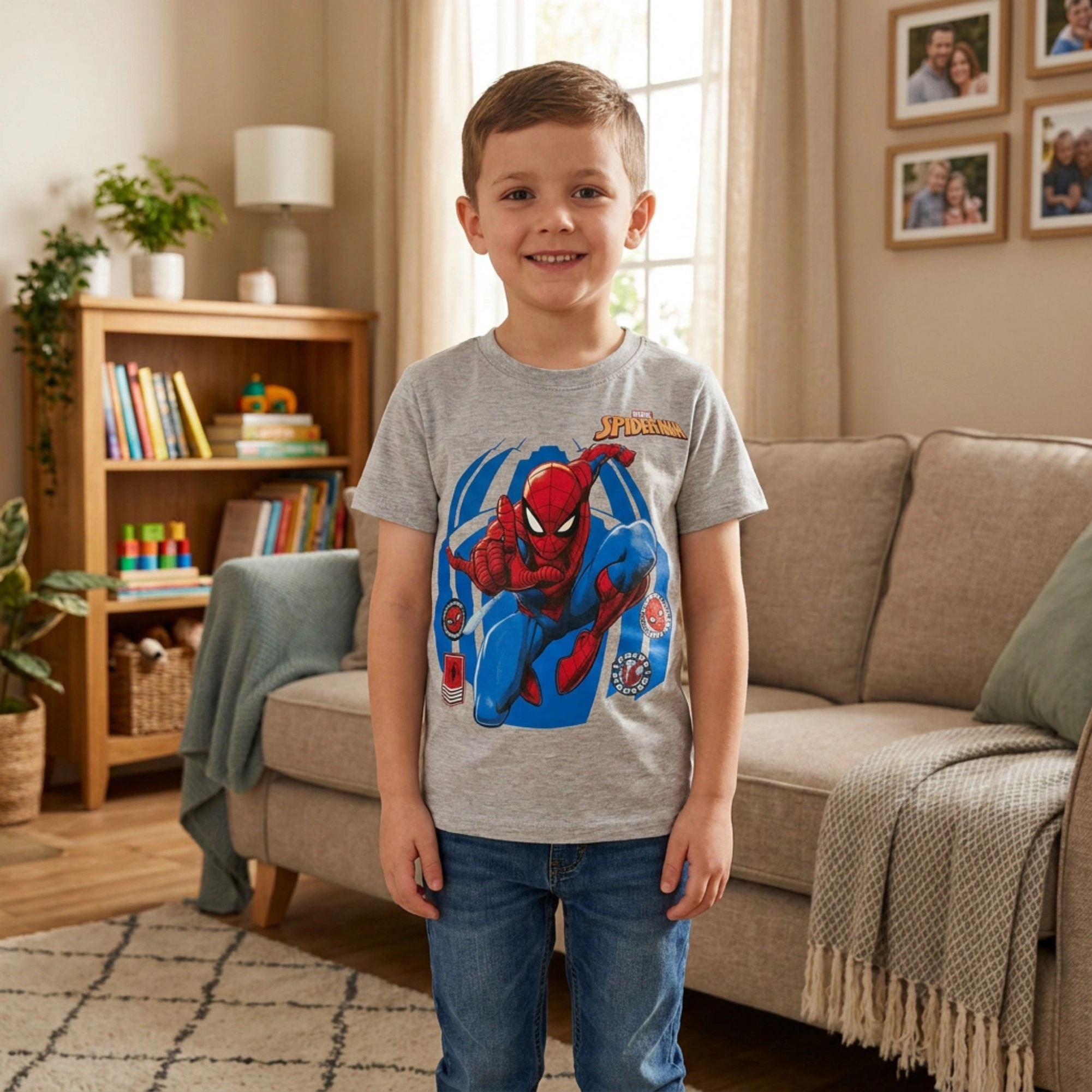 Textiel Trade Boy's Spiderman T-Shirt