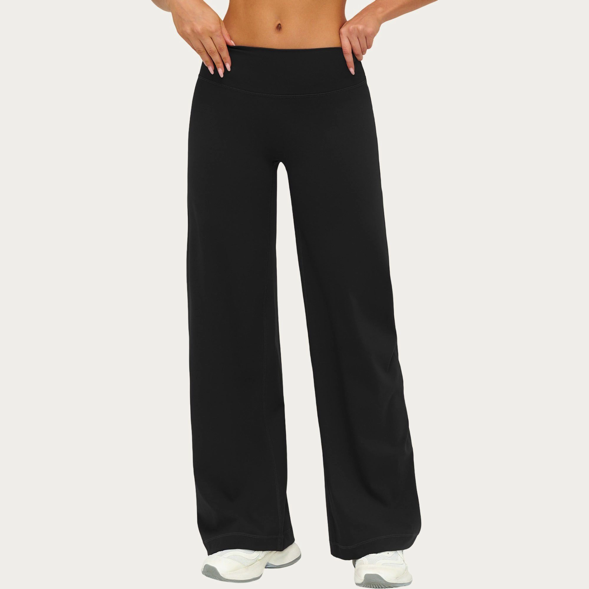 Anna-Kaci Women's High-Waist Wide-Leg Yoga Pants Stretch Lounge Workout Training Relaxed Athletic