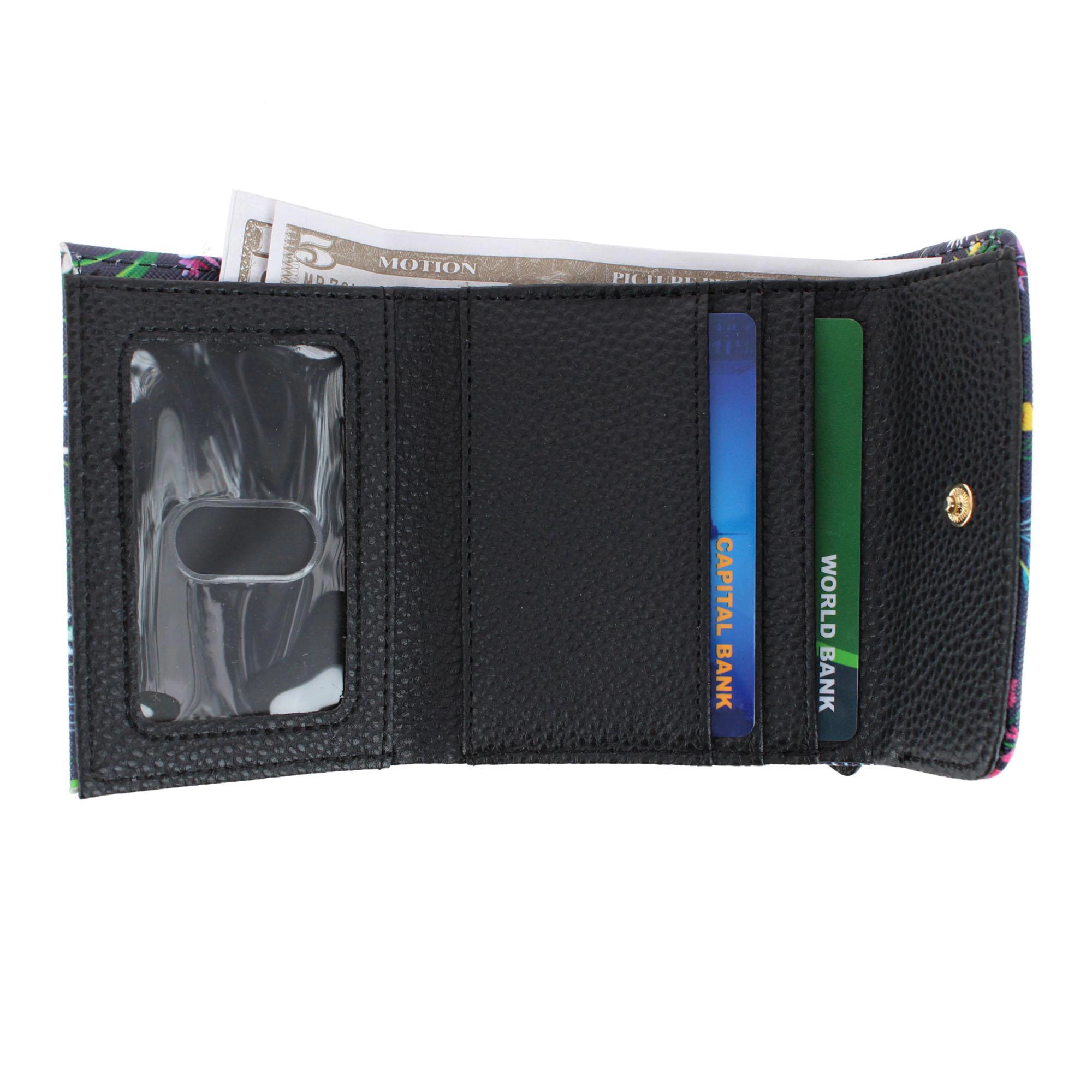 Julia Buxton Women's Stylish and Colorful Mini Trifold Wallet