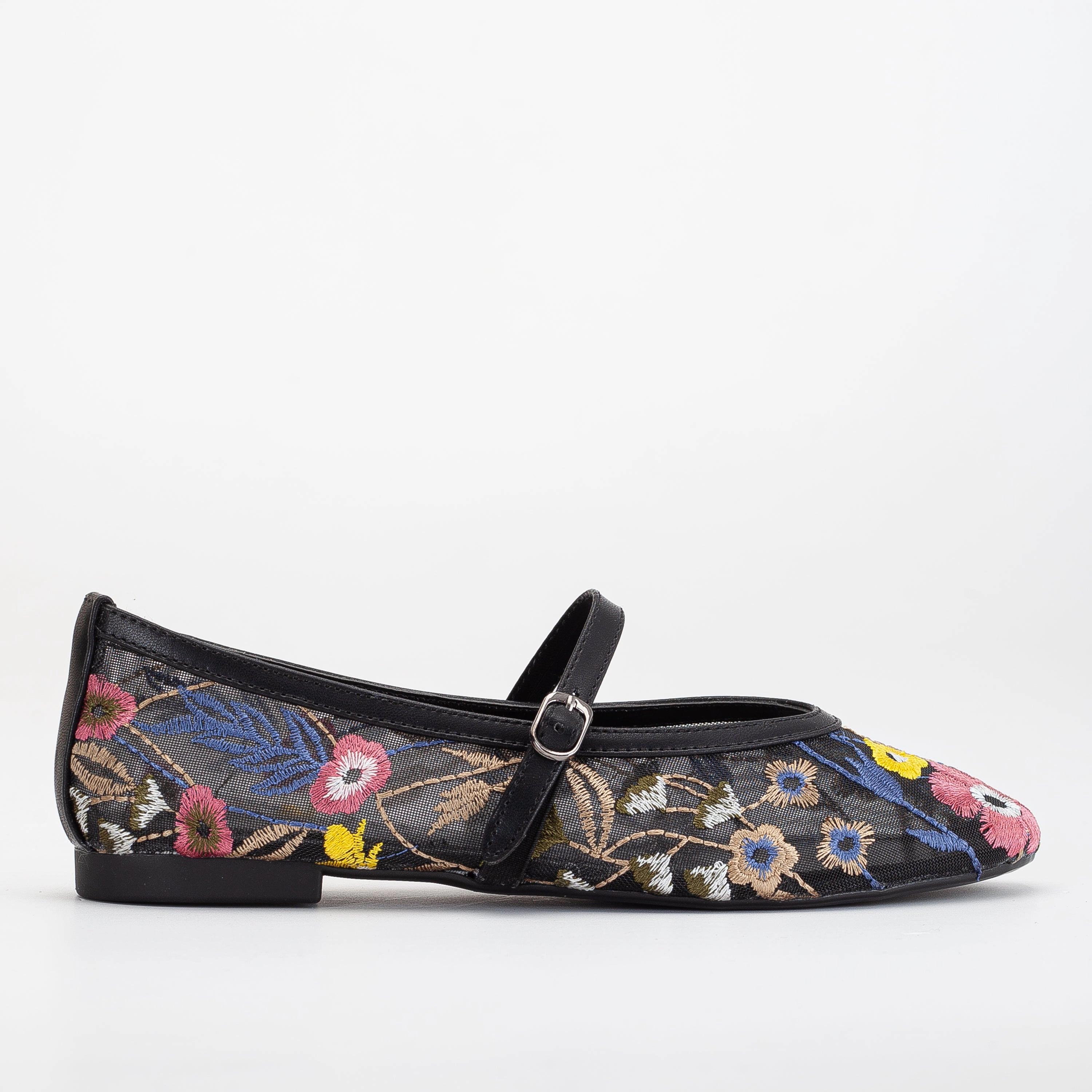 Prologue Shoes Womens Fauna Mesh Mary Jane Flats