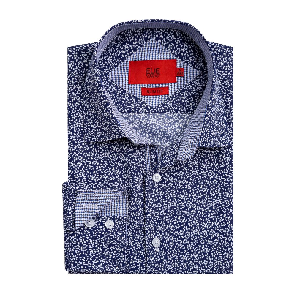 Elie Balleh Boys Slim Fit Boys' Floral Printed Button-Down Shirt