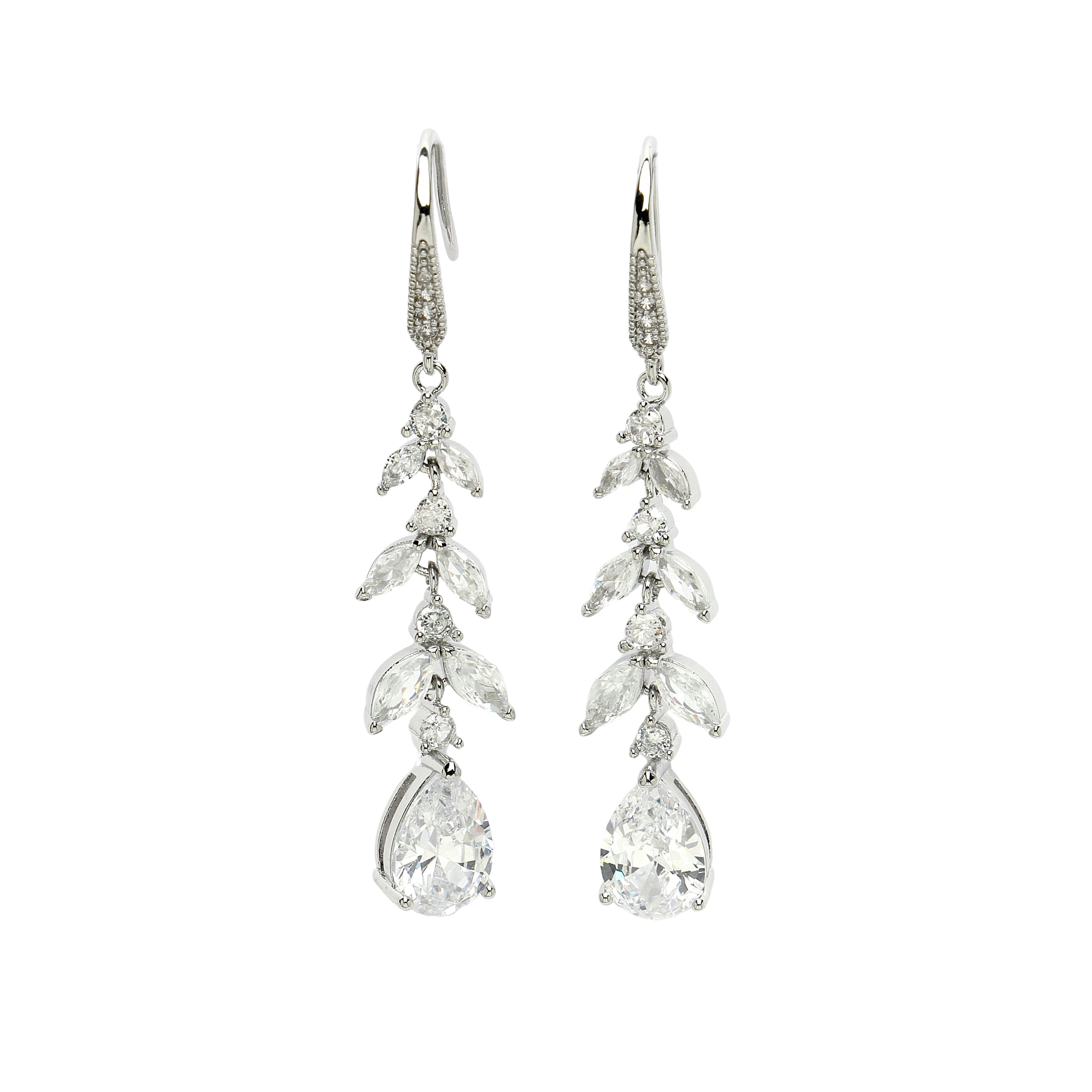 AGP PARIS Womens Diva Collection Classy Petal Drop Earrings