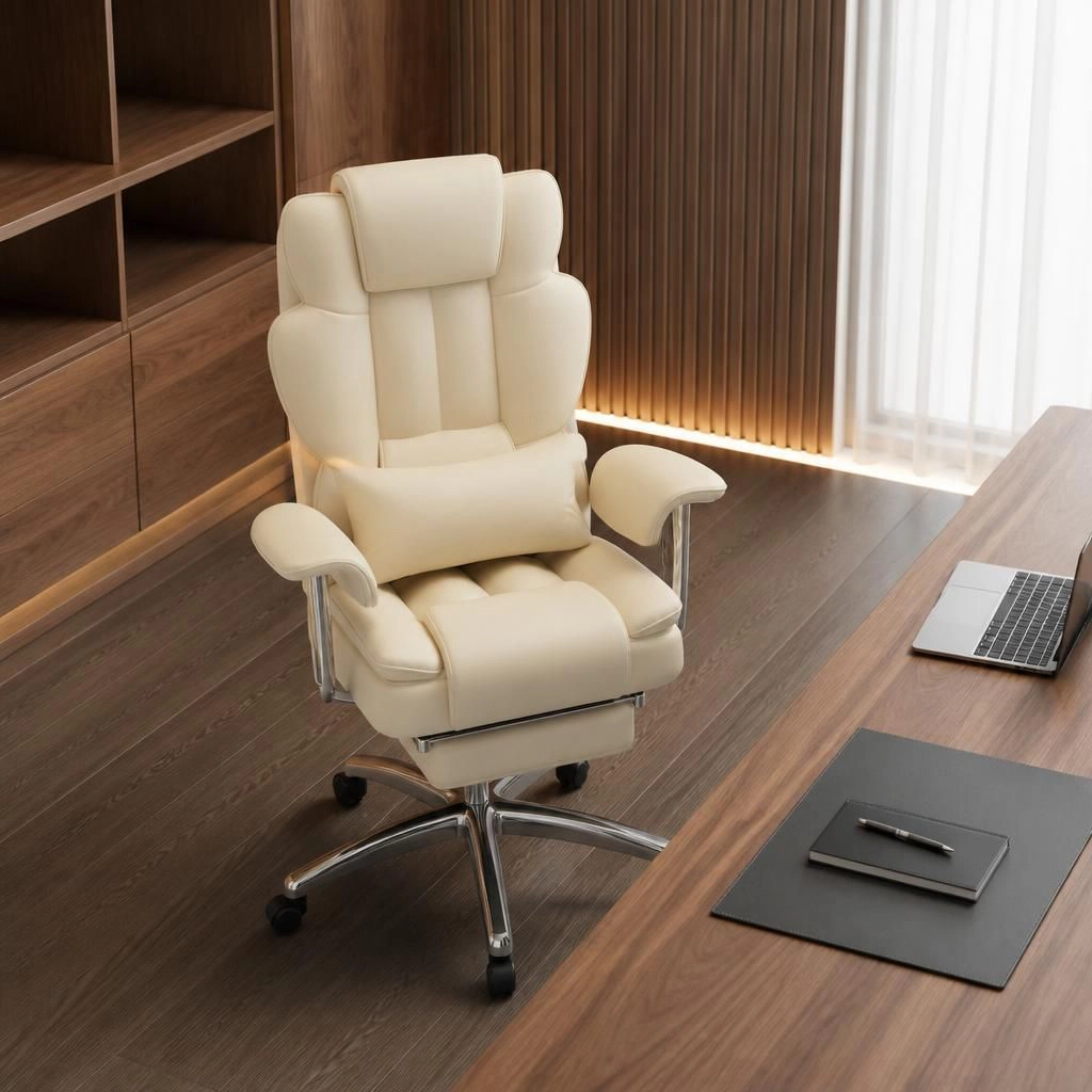 GOODSILO Ergonomic PU Leather Adjustable Office Chair