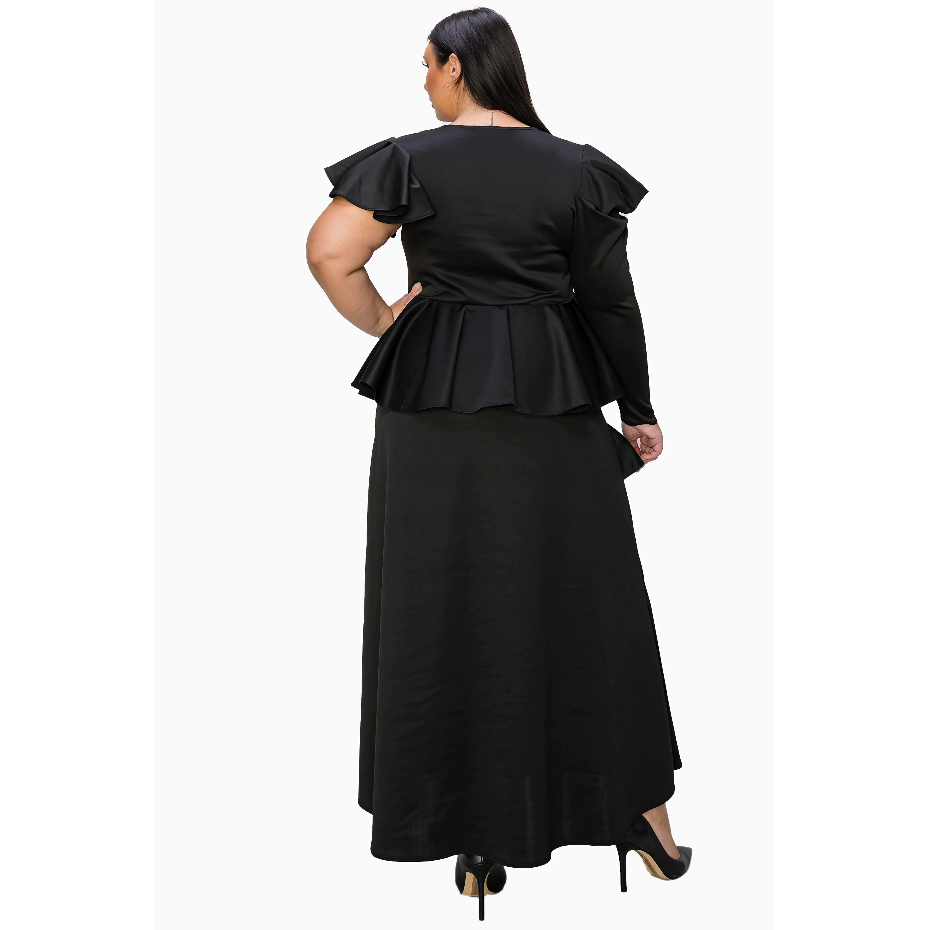L I V D Women's Plus Vivienne Ruffled Maxi Dress
