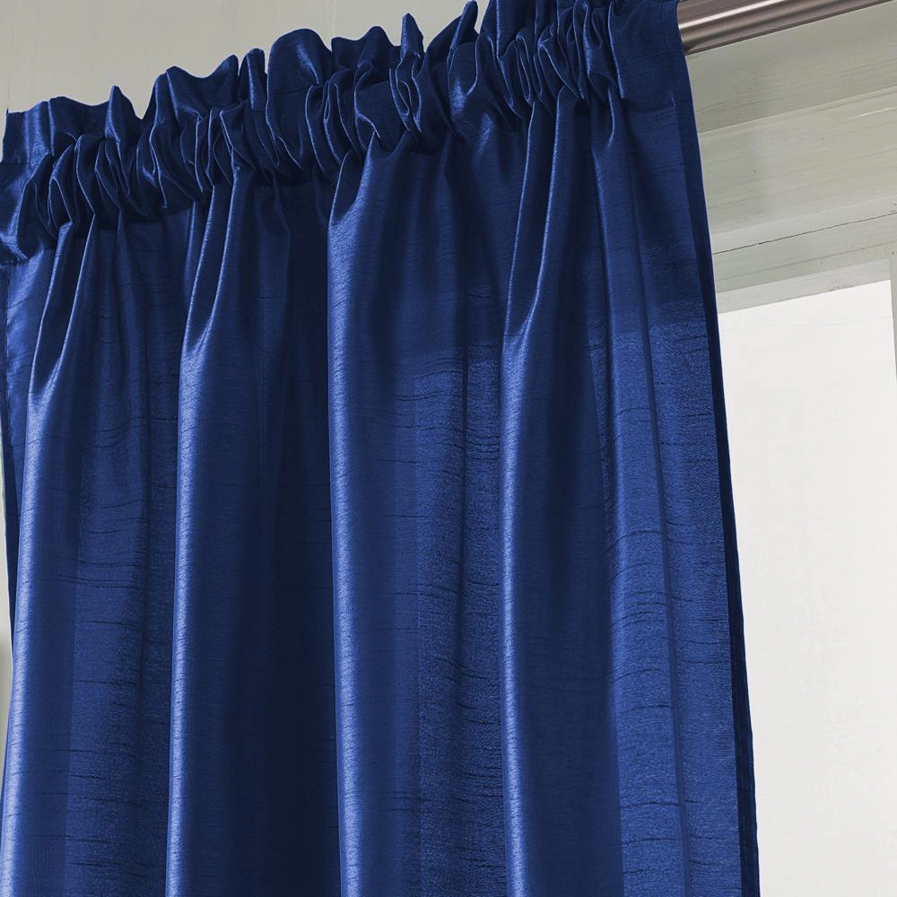 RT Designers Collection Nikki Premium Rod Pocket Curtain Panel 54" x 84" Silver