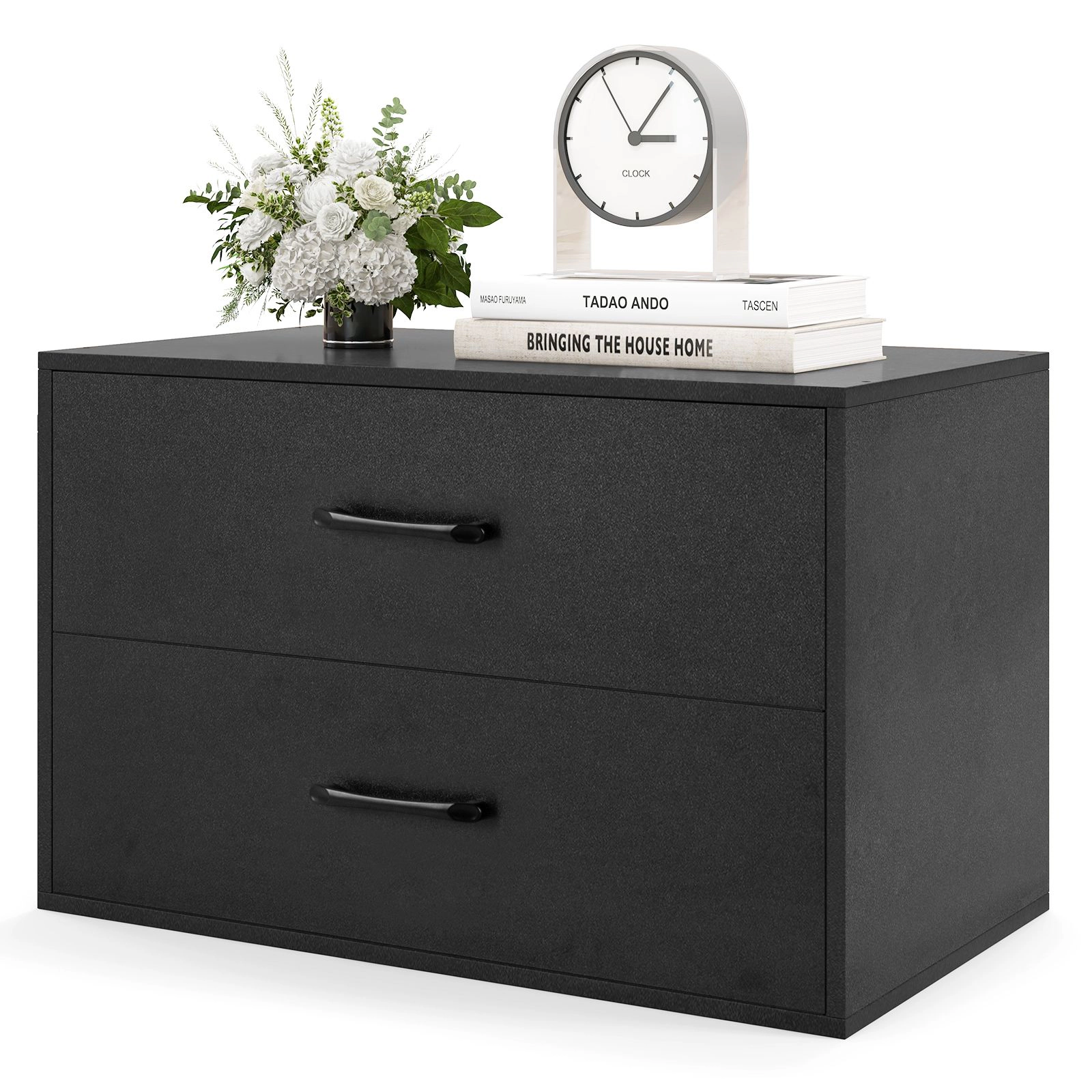 SlickBlue 2 Drawer Storage Organizer Cabinet with Stackable Design