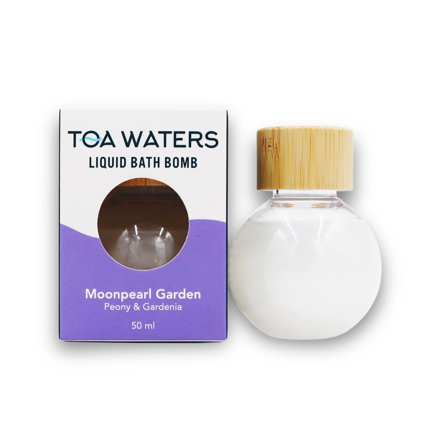 TOA Waters Unisex Liquid Bath Bomb Moonpearl Garden - Peony and Gardenia