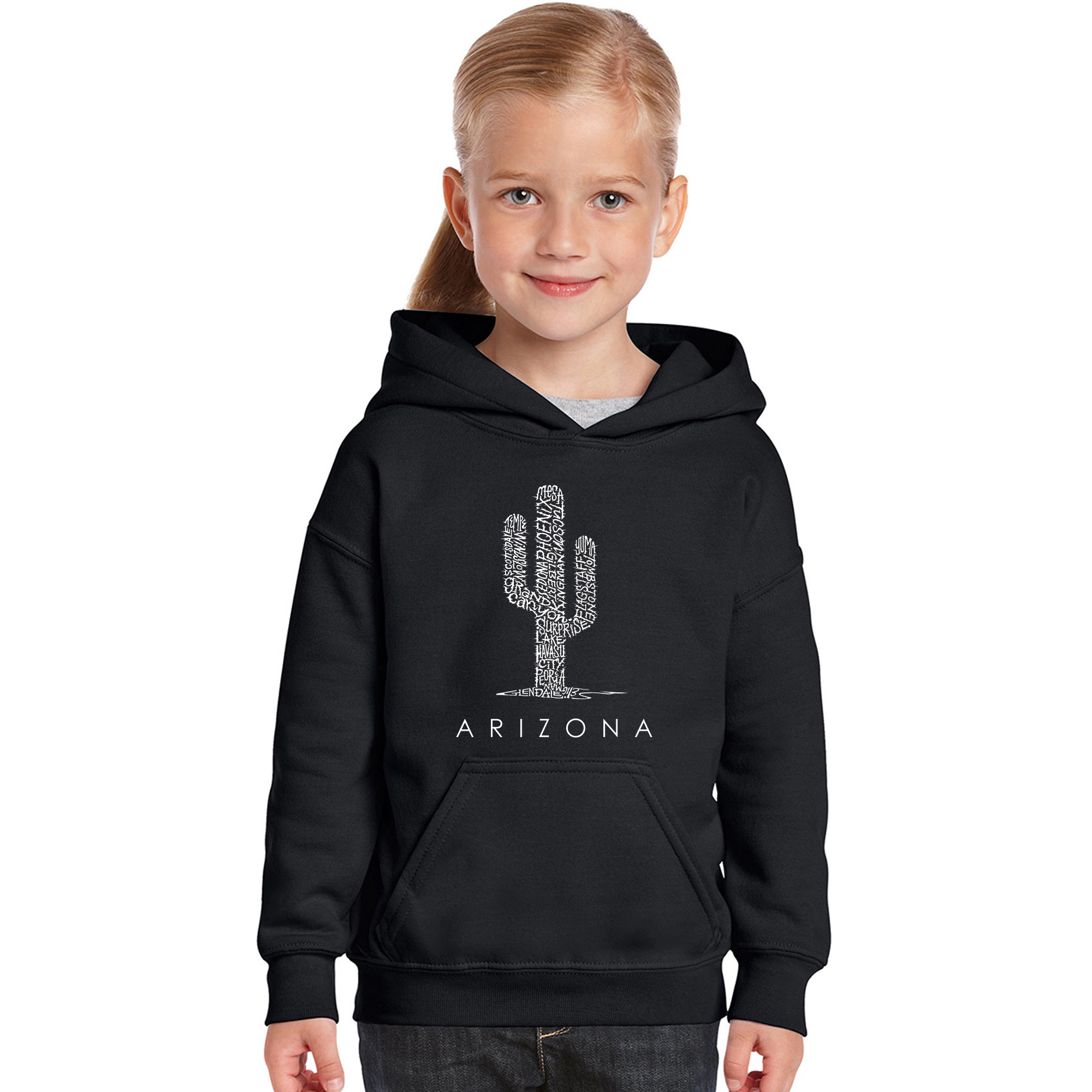 LA Pop Art Girls Word Hoodie - Arizona Cities