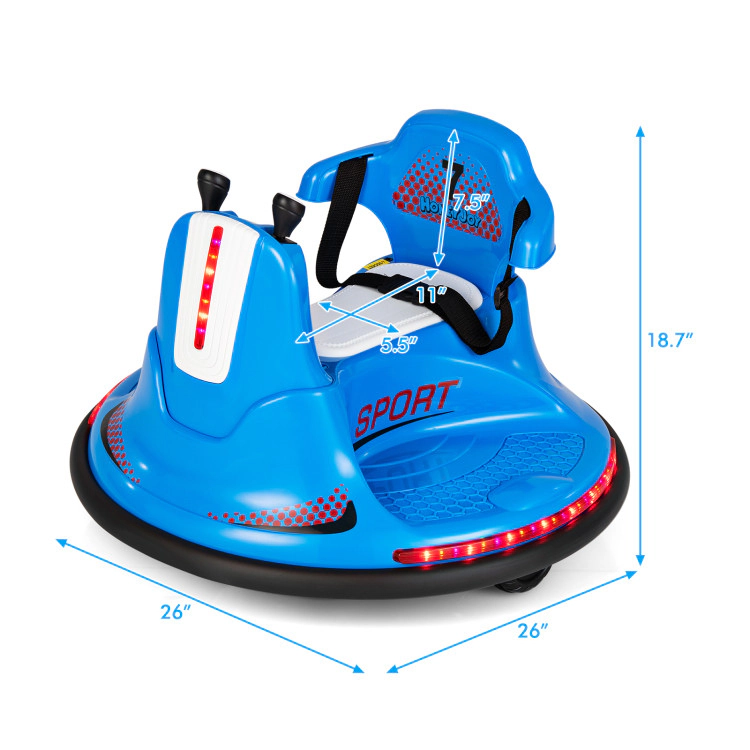 Hivvago 12V Electric Bumping Car with Remote Control for Children 37-95 Months Old