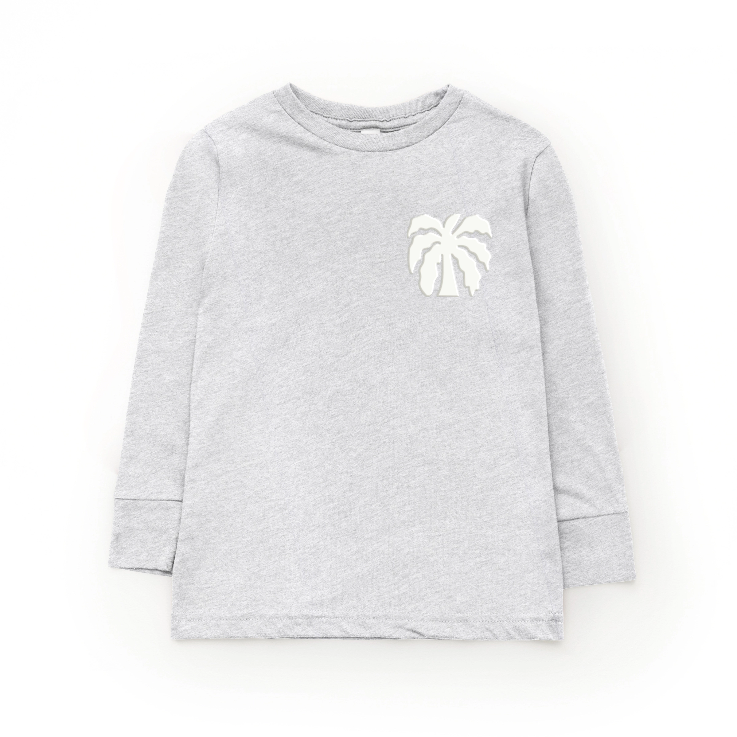 The Juniper Shop - Chasing Sunsets Groovy Puff Print Youth Long Sleeve Graphic T-Shirt