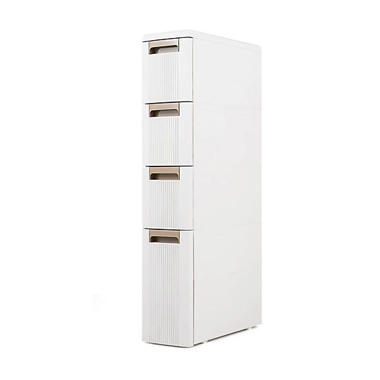 SlickBlue 4-Drawer Slim Storage Cabinet, Narrow Rolling Organizer
