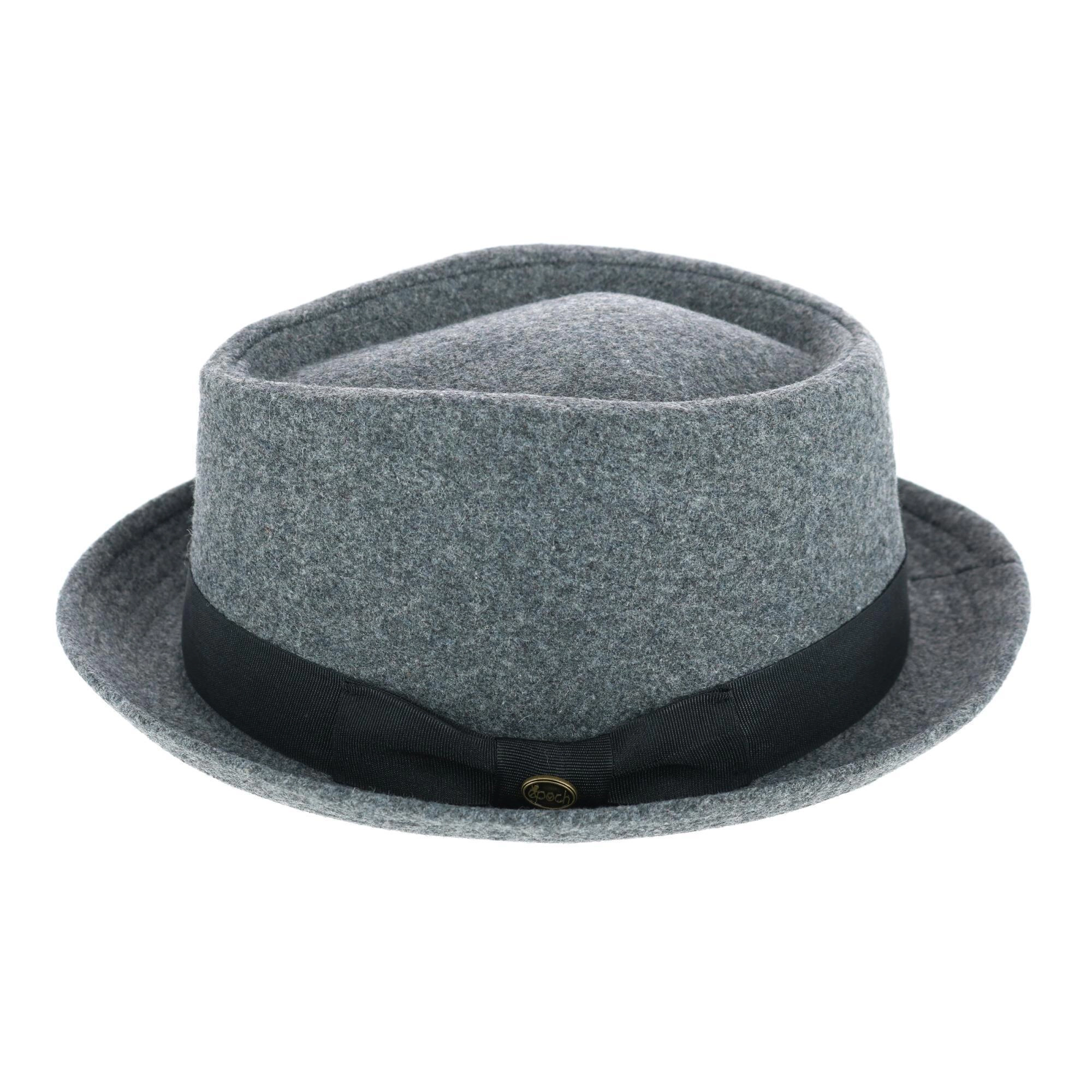 Epoch Hats Company Men's Diamond Shape Wool Fedora with Grosgrain Hatband
