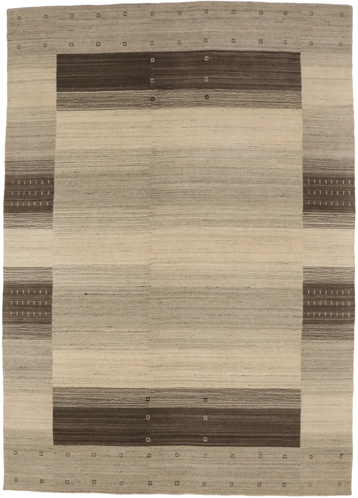 Magic Rugs Multicolored Border Tribal 6'8X9'4 Lori Gabbeh Oriental Rug