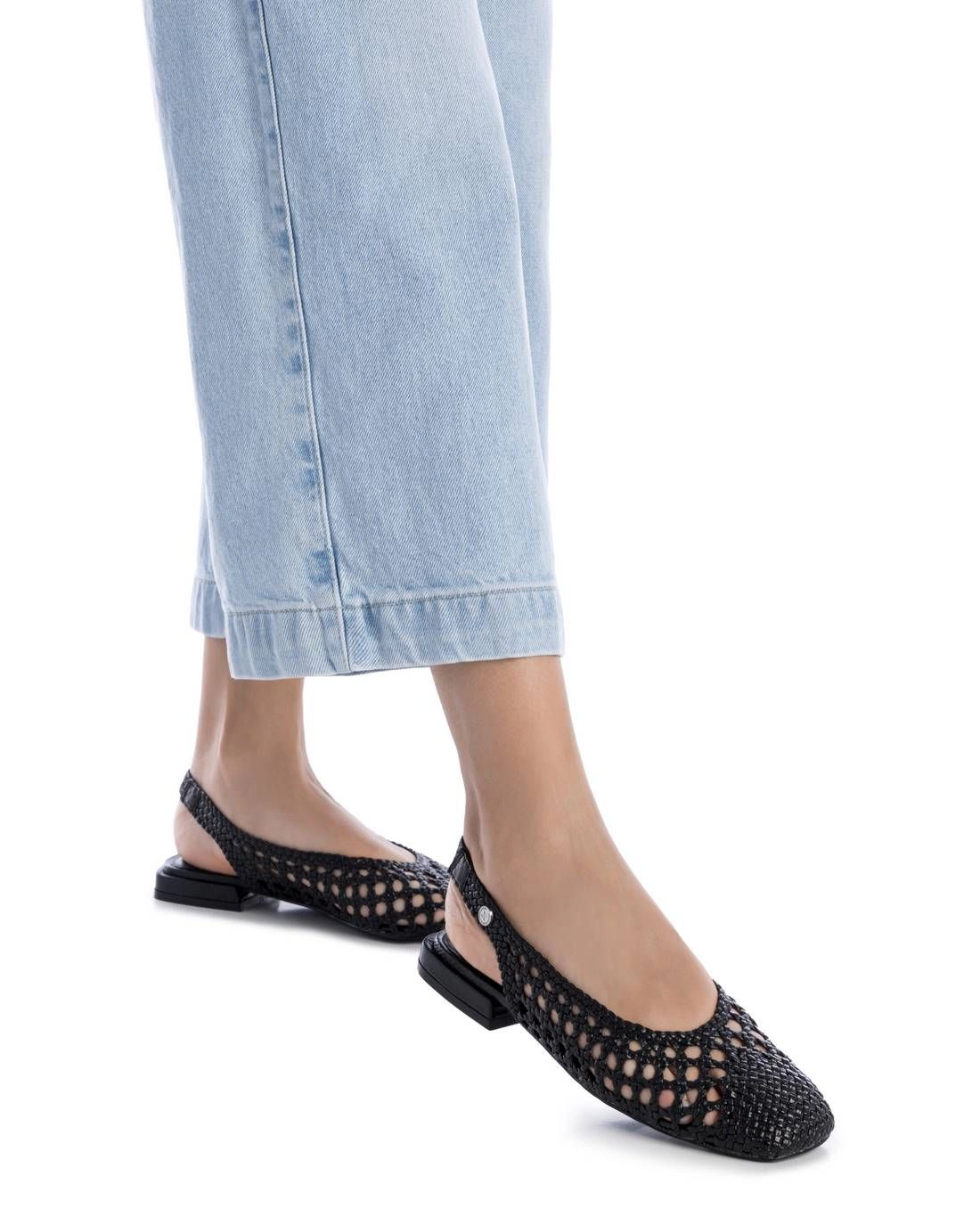 XTI Womens Flats Slingback Round Toe Casual