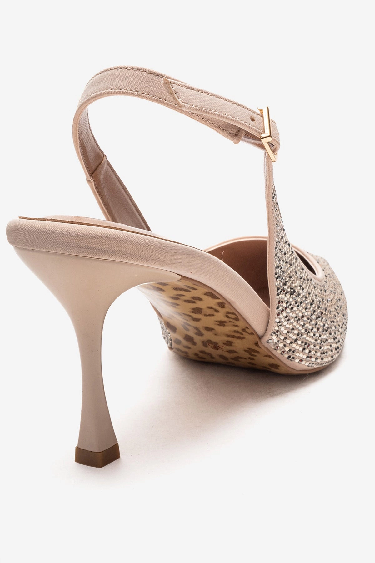 Prologue Shoes Womens Johanna Slingback Embellished Stiletto Pump