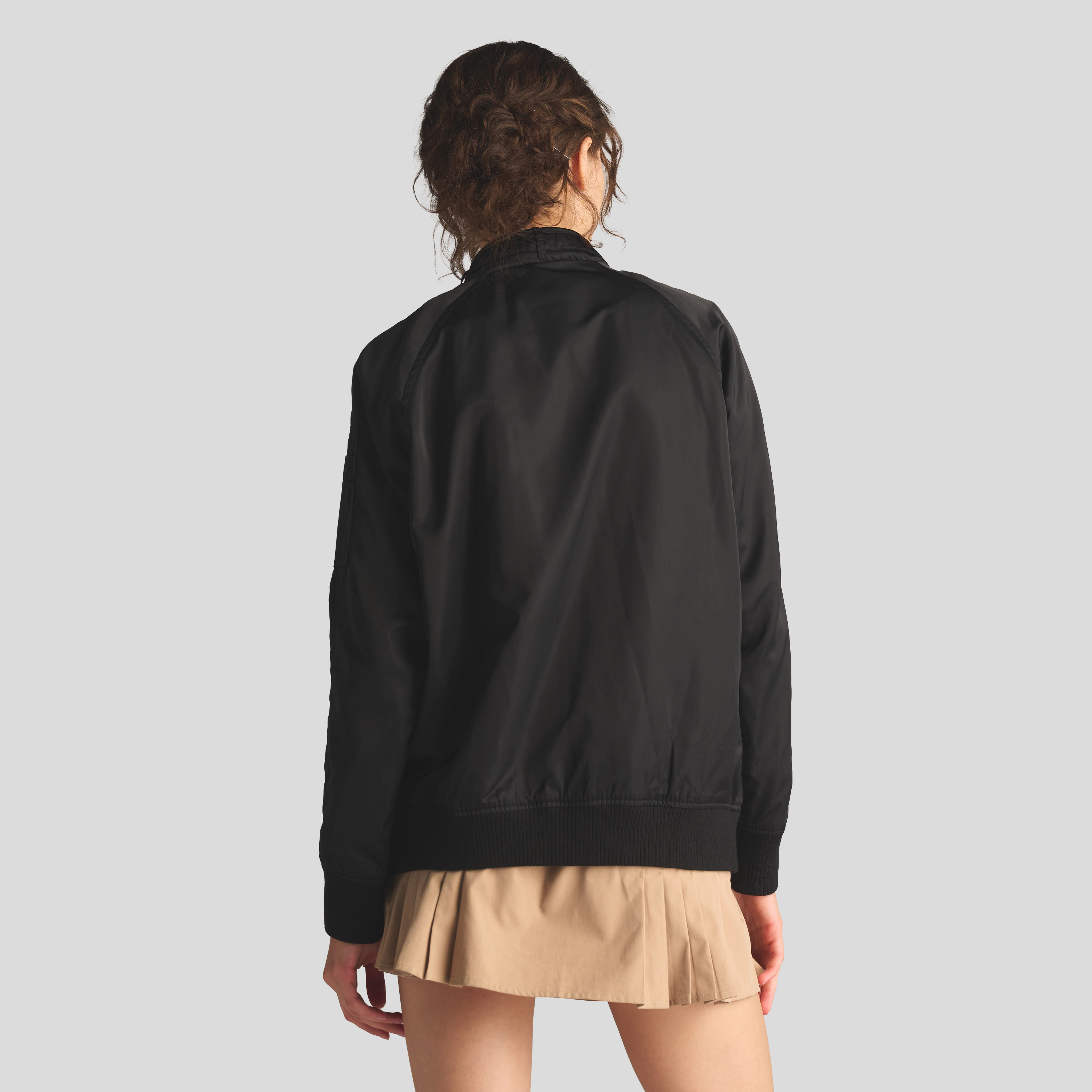 Members Only Women's Satin Bomber Jacket