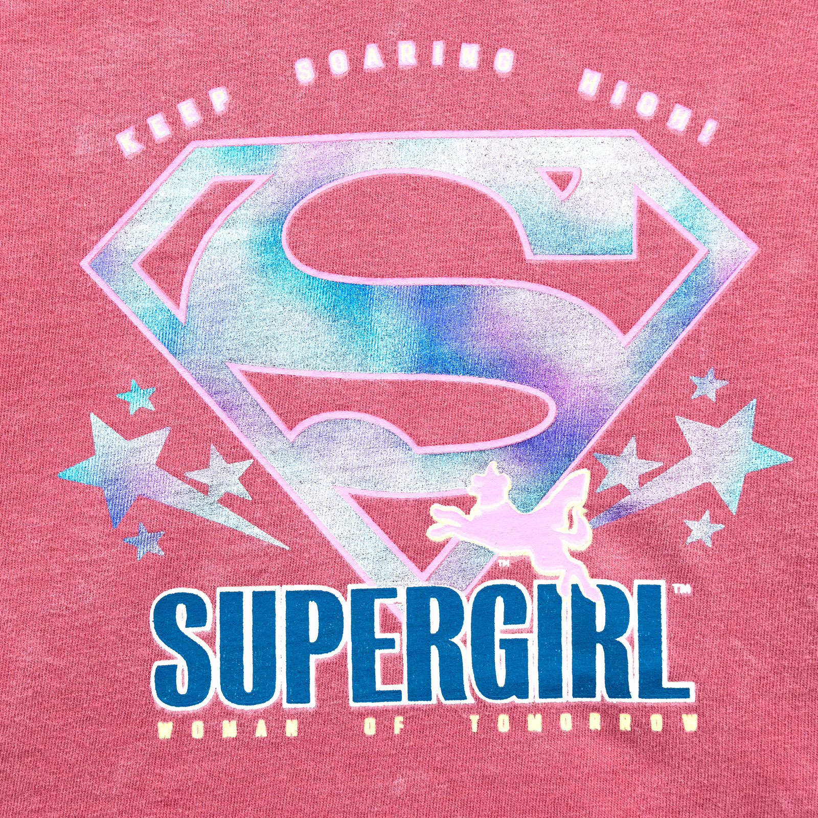 DC Comics Justice League Supergirl Girls' Cropped 2-Piece T-Shirt and Skort Set