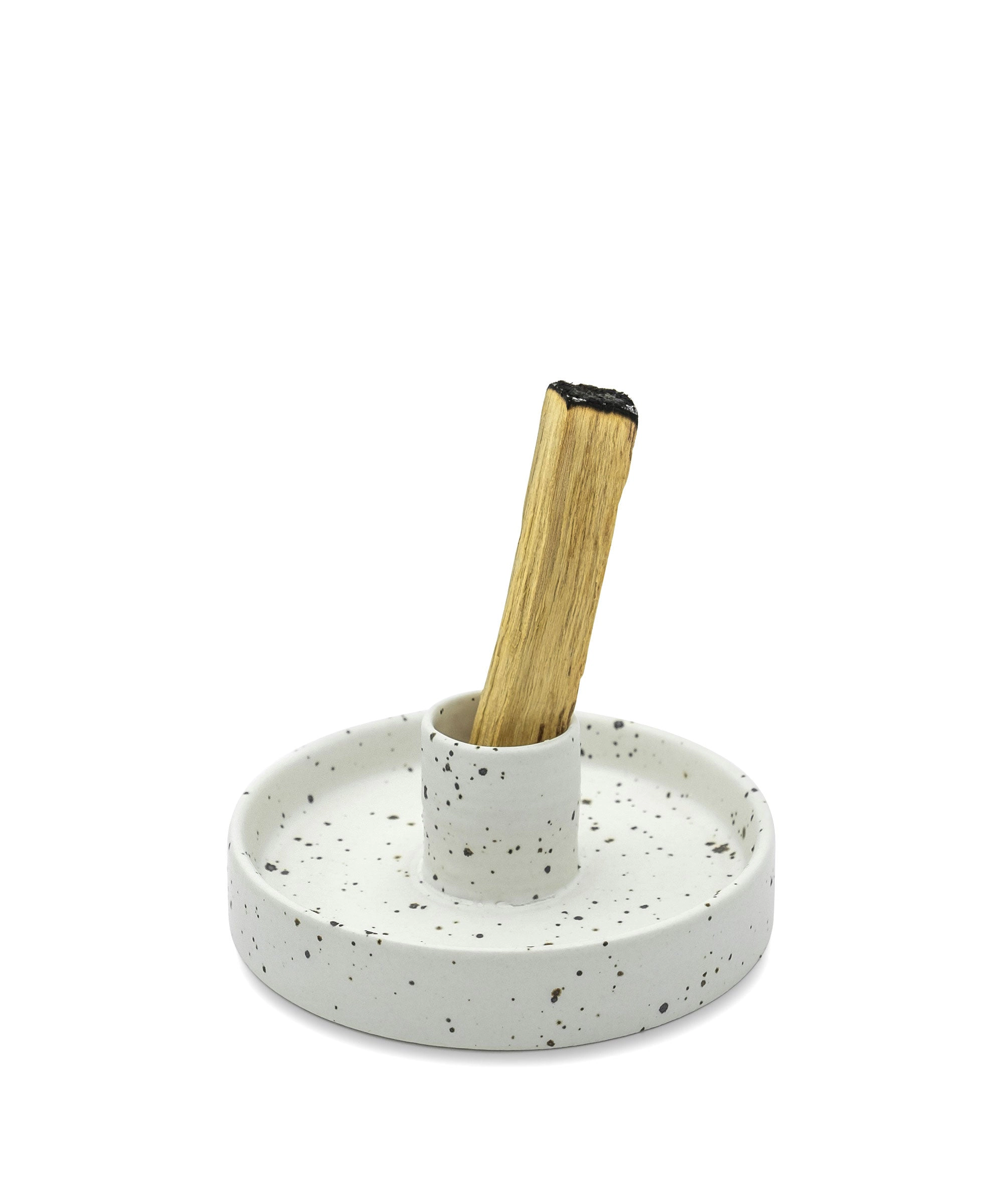 Bursera White Ceramic Palo Santo Holder