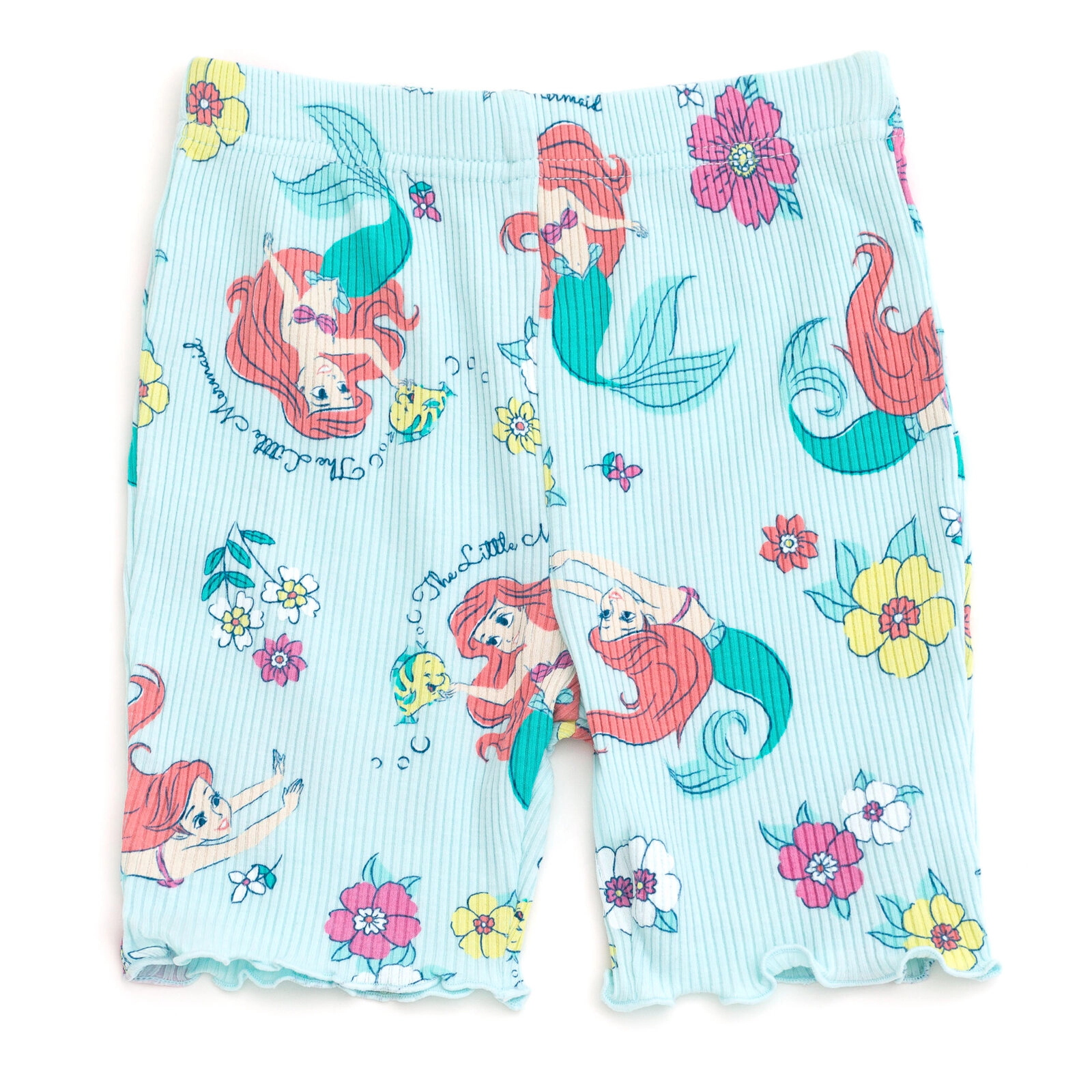 Disney Girls' Ribbed Peplum Tee and Shorts Set