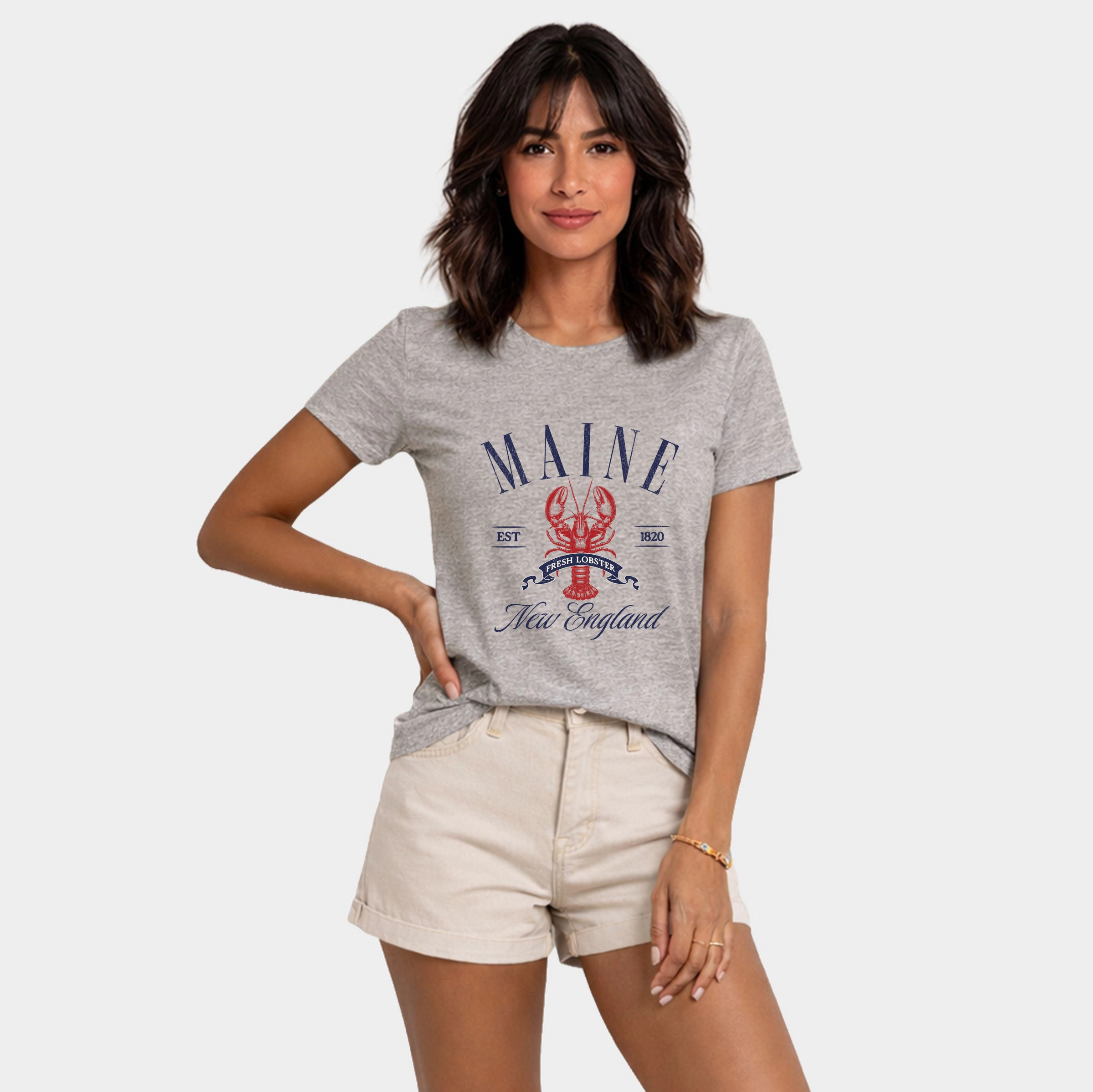 Simply Sage Market - Maine New England Women's Short Sleeve Graphic T-Shirt