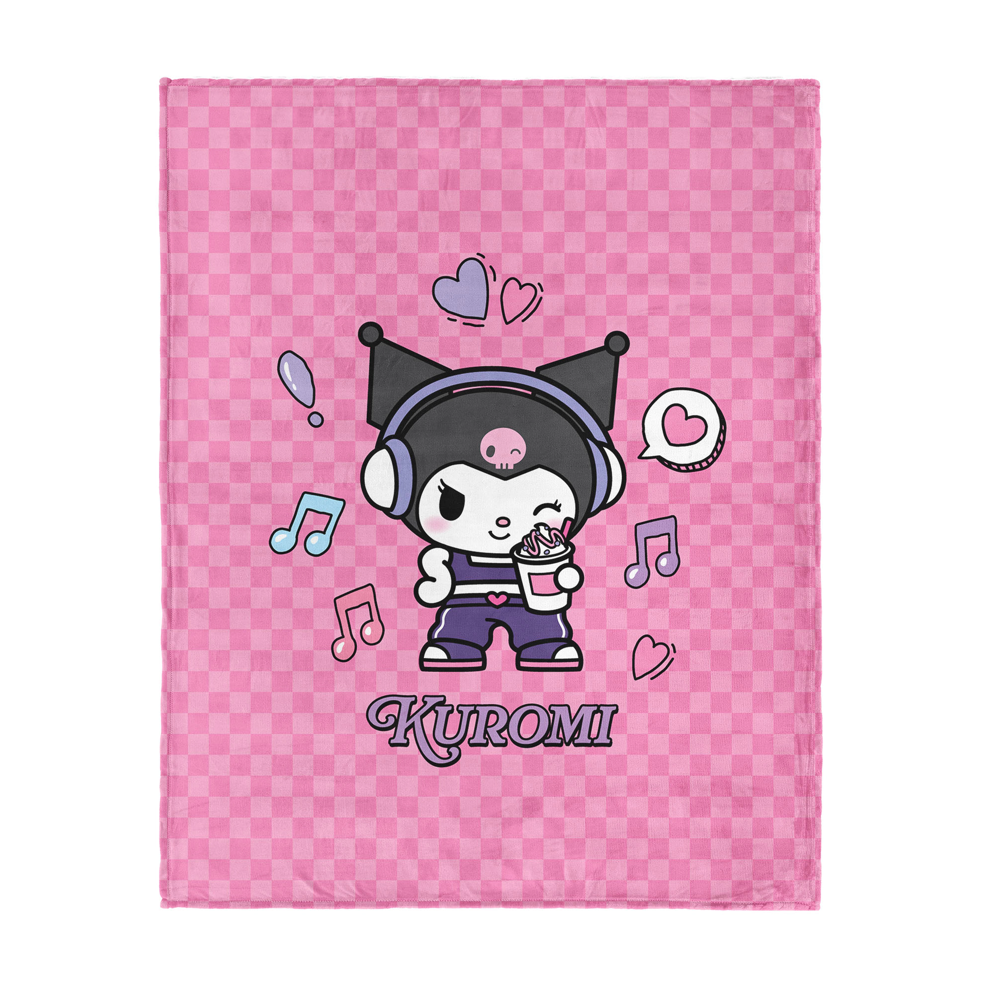 Sweet Home Collection Kids Pop Kuromi Micro Raschel Throw Blanket 46"x60"