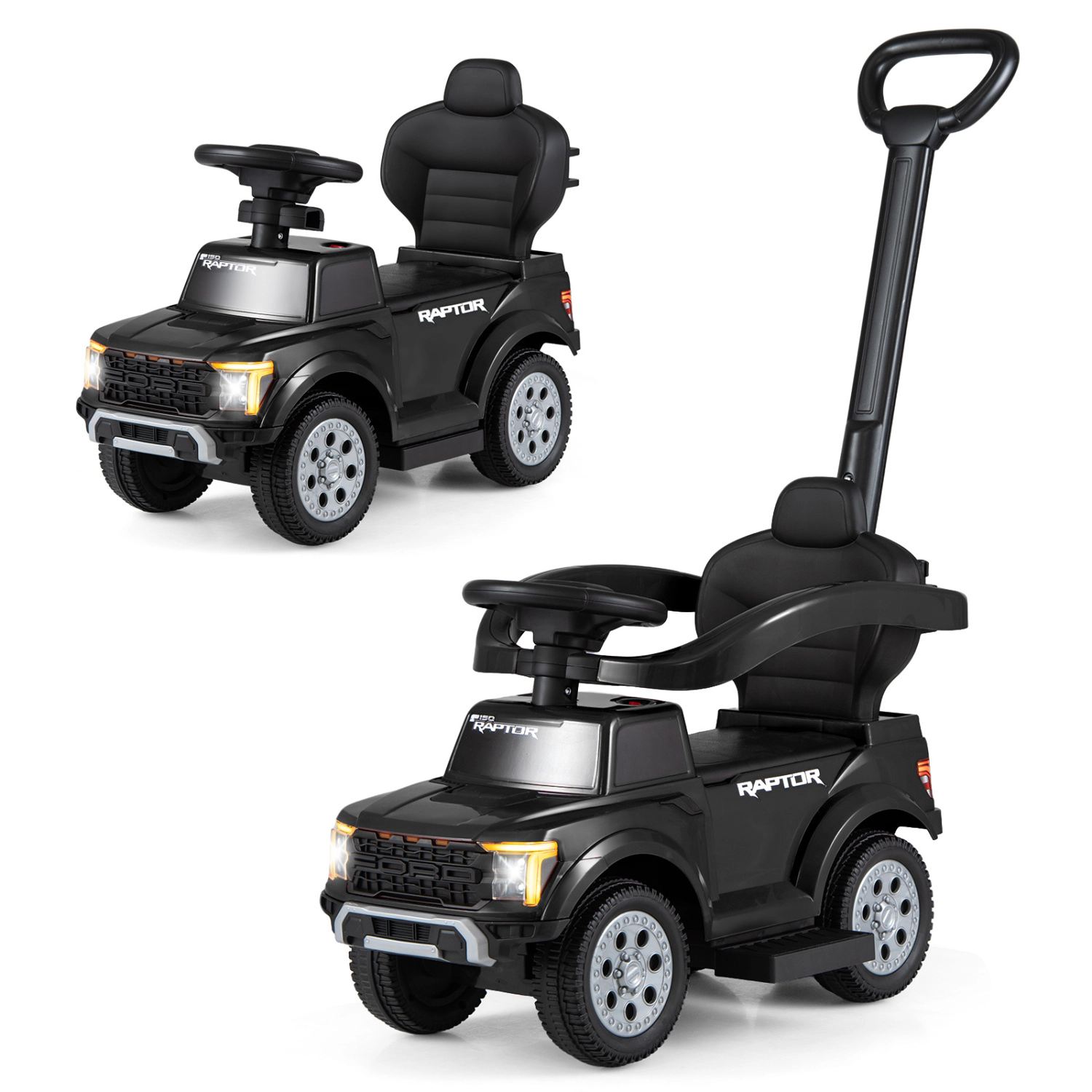 LJG 3-In-1 Licensed Ford Push Car for Toddlers