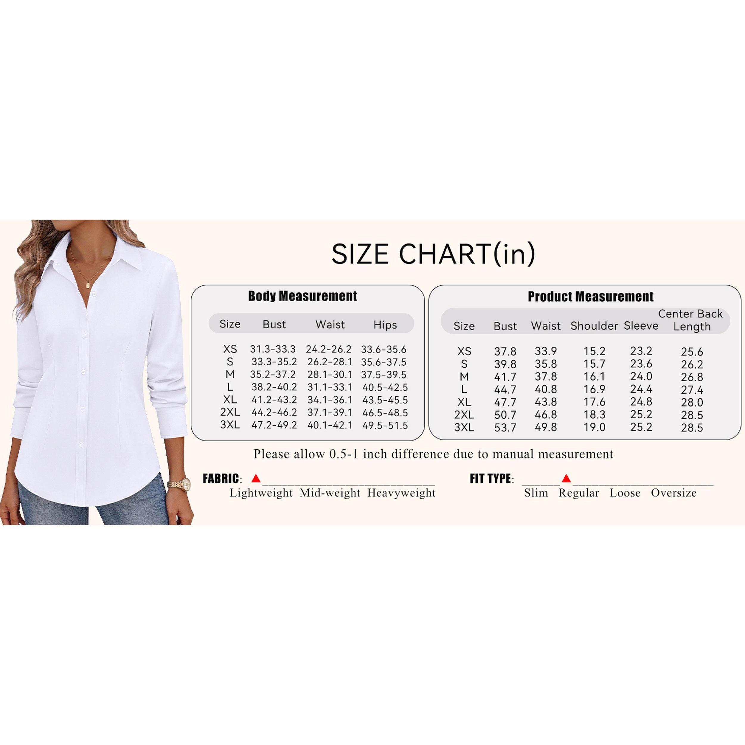 Zeagoo Womens Wrinkle Free Long Sleeve Button Down Shirts Collared Business Casual Blouses