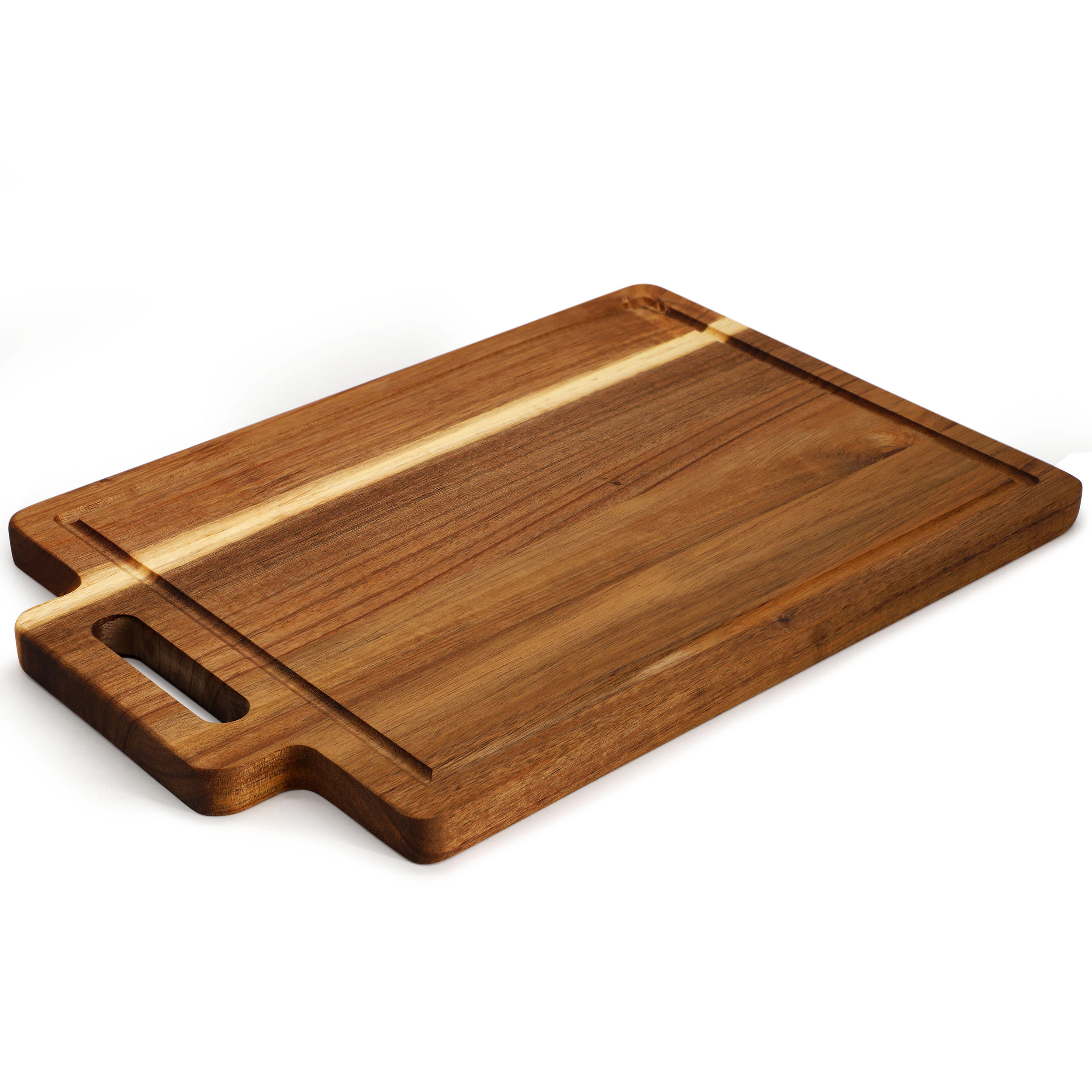 MegaChef 16.5 x 11 Inch Acacia Wood Rectangle Serving Board with Handle