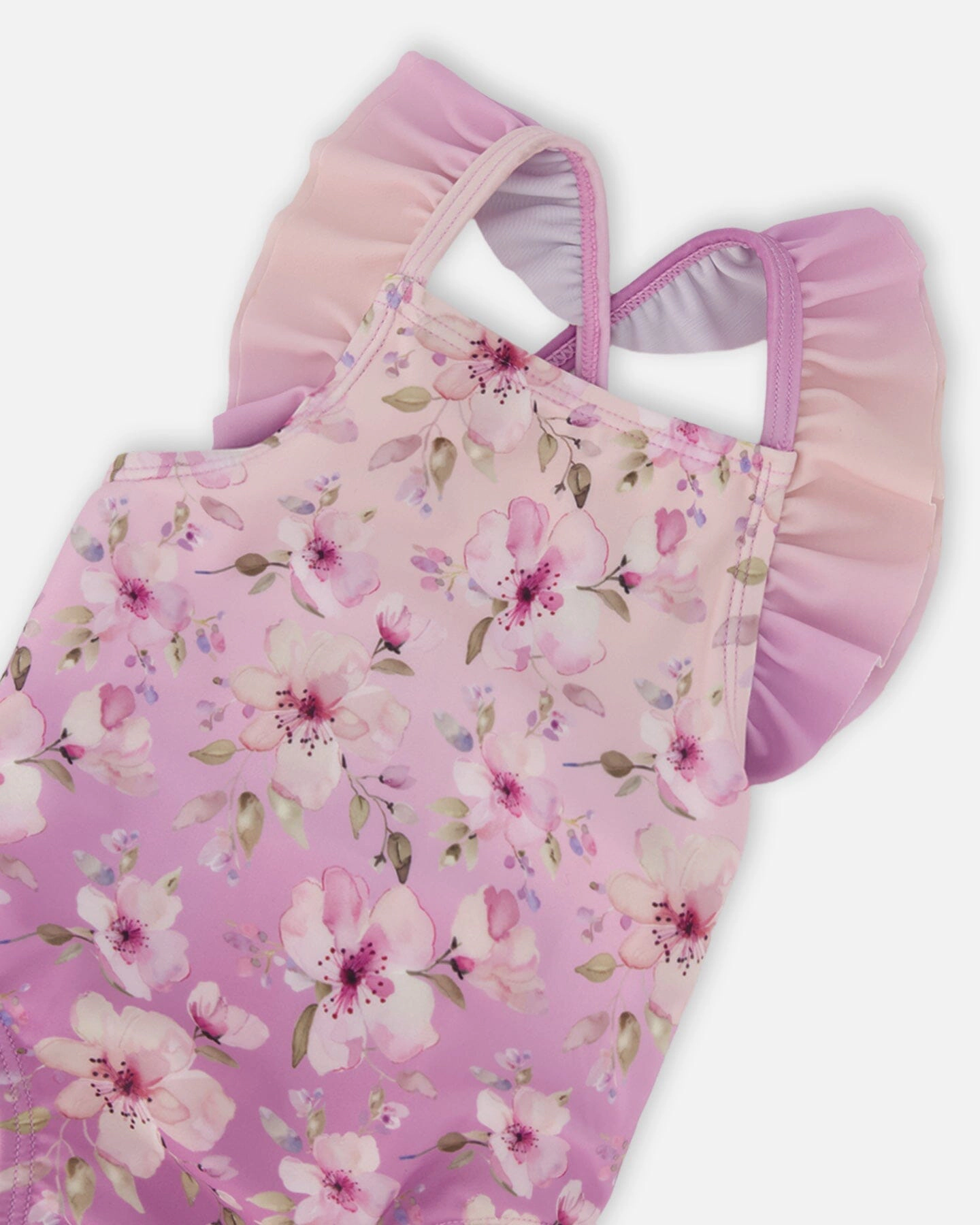 Deux par Girls Toddler One-Piece Swimsuit Flower Print