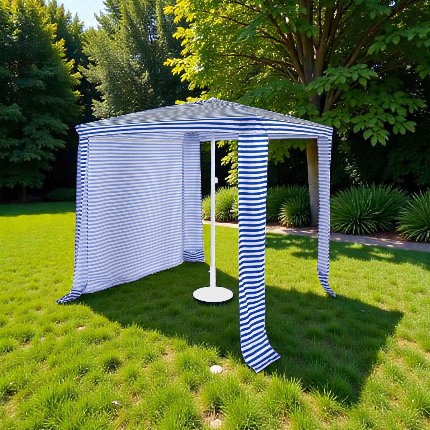 Hivvago Lightweight 6.6 x 6.6 Ft Beach Canopy with Quick Fold Design and Storage Bag