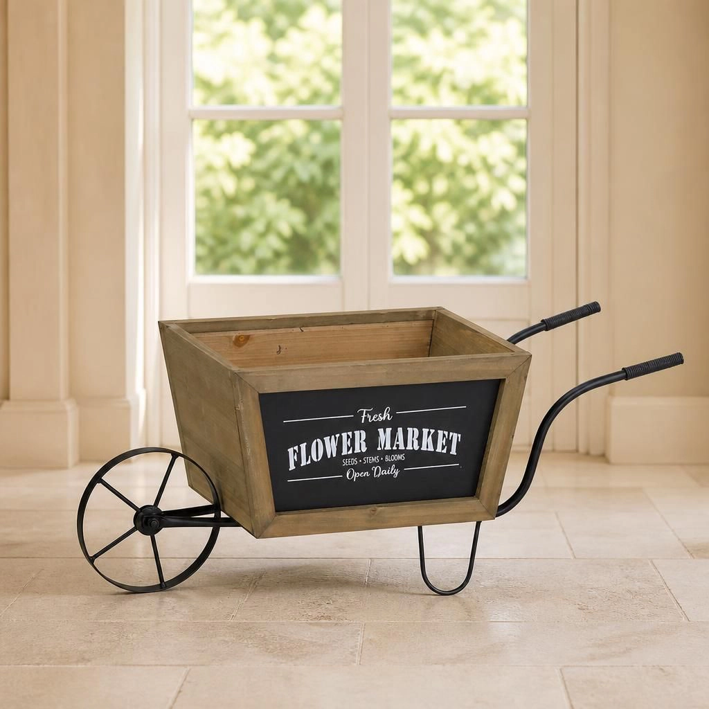 WOW PIONEER Rectangular Raised Planter Box Wood and Metal for Vegetables Herbs