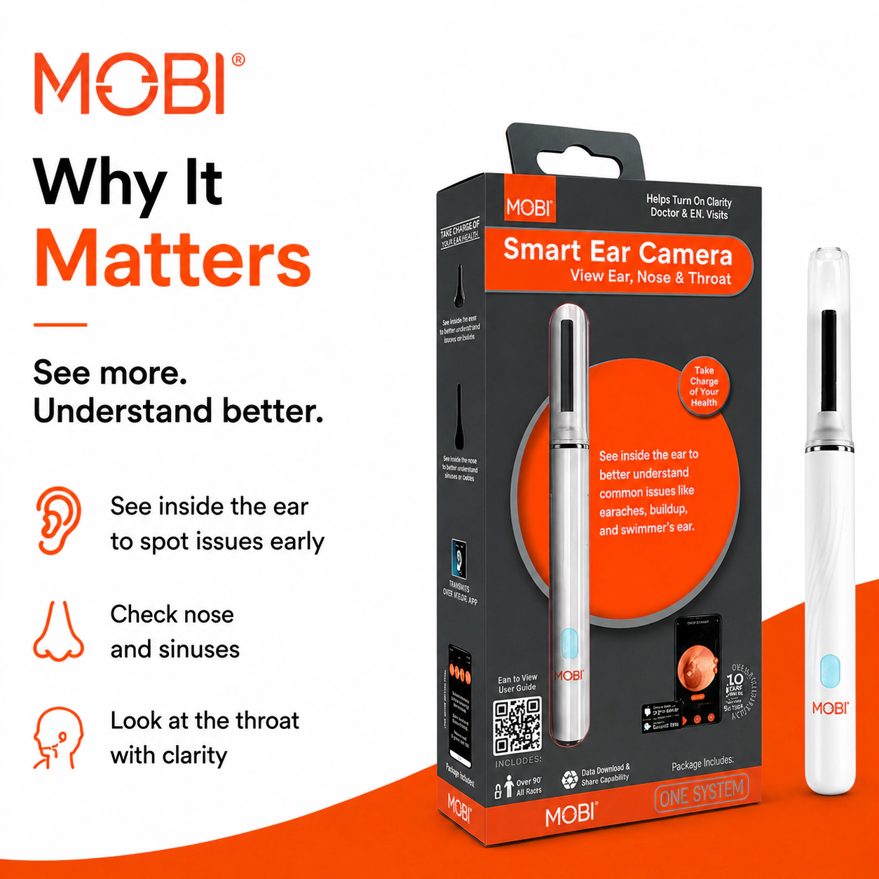 MOBI Smart Ear, Nose & Throat Camera