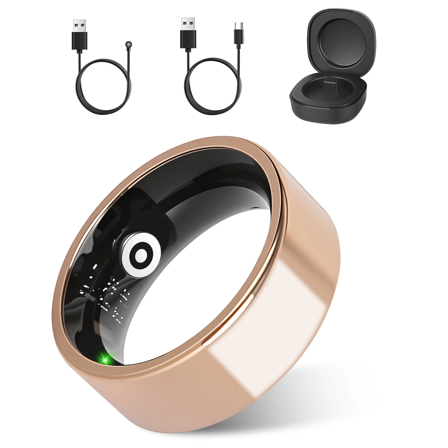 IMounTEK Unisex Titanium Steel Smart Ring Health Tracker