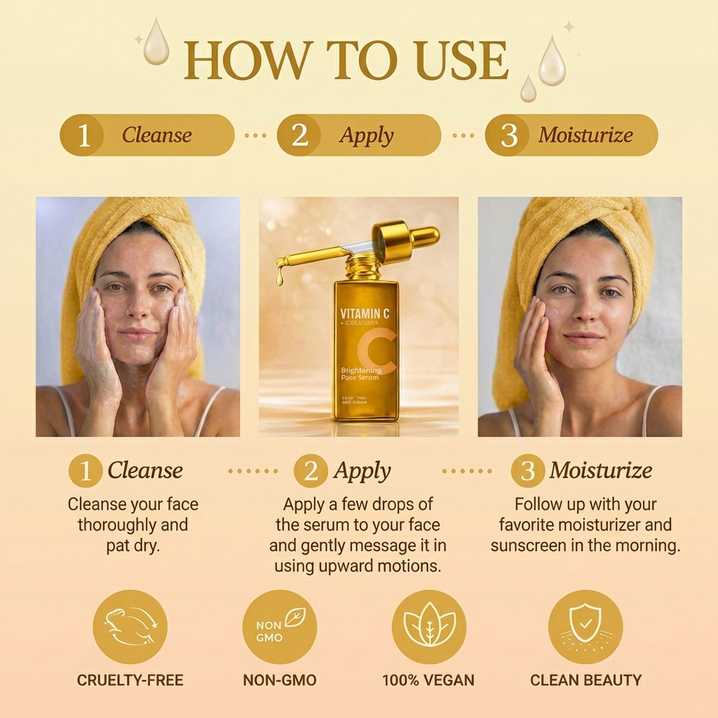 Lovery Vitamin C and Ceramides Brightening Face Serum - Korean Skin Care Radiance & Barrier Repair Treatment