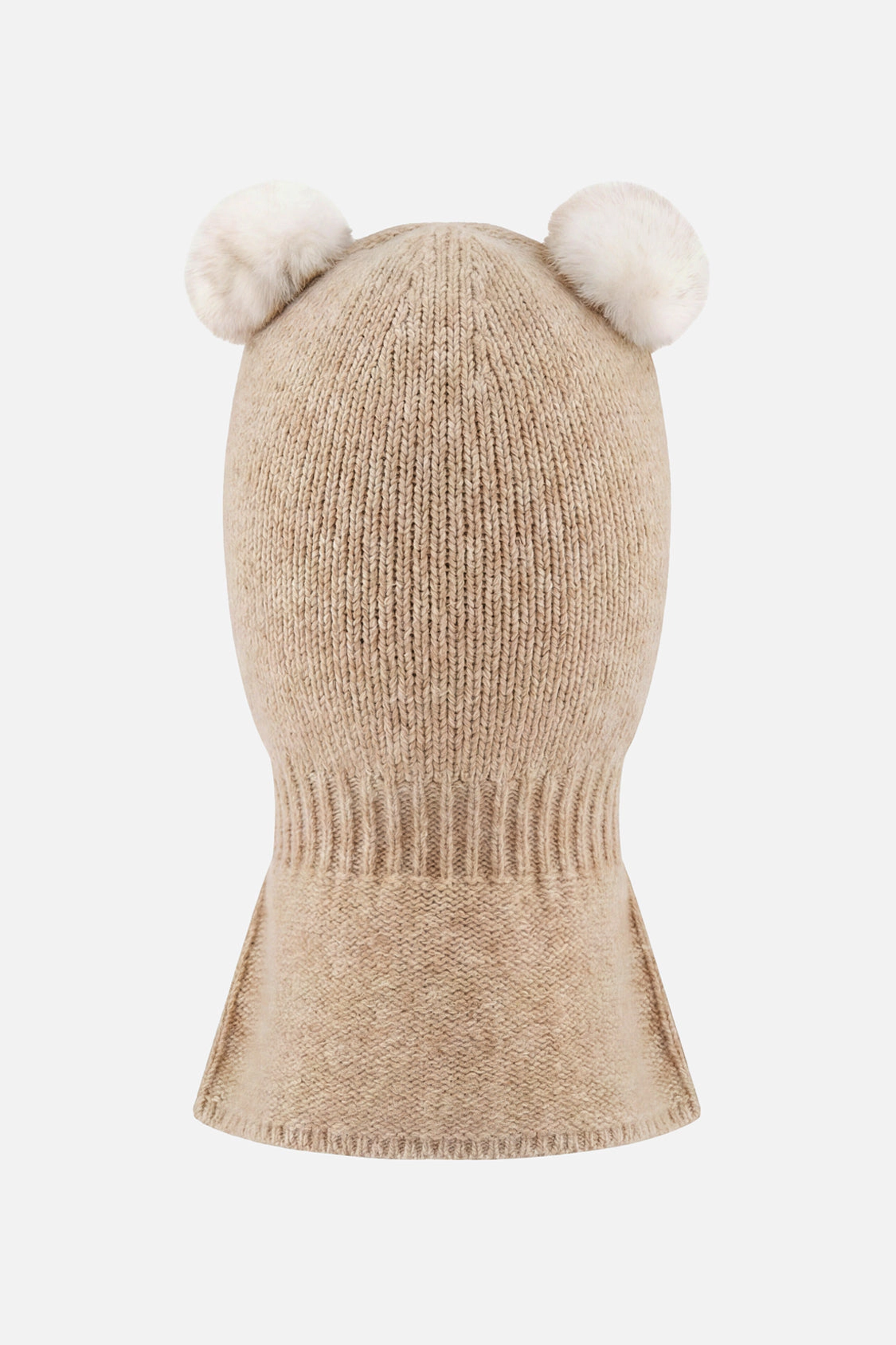 Deux par Deux Unisex Bear Ear Knit Balaclava