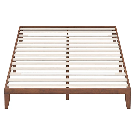 LJG 14 Inch King Size Wood Platform Bed Frame