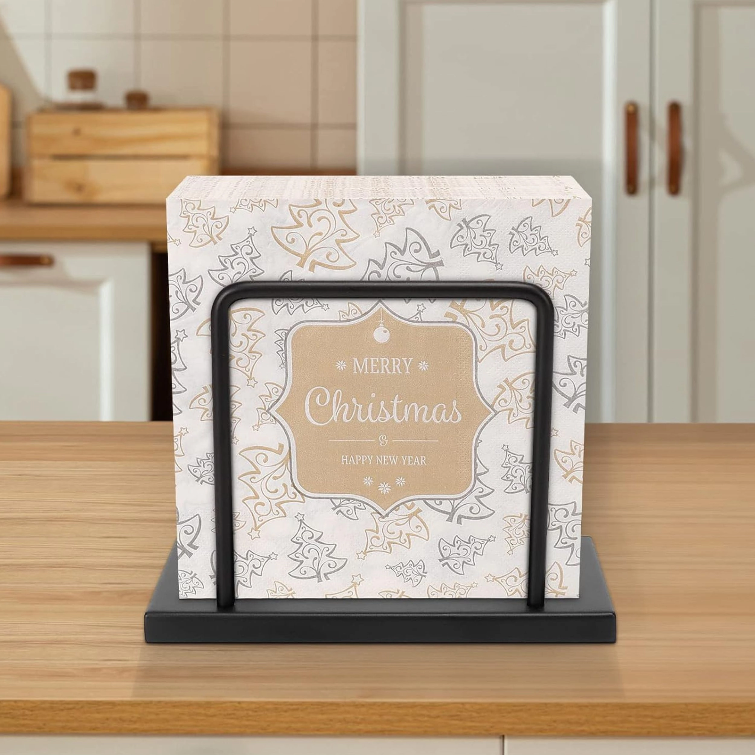 Stock Preferred Modern Metal Napkin Holder Freestanding Tissue Dispenser for Kitchen Table