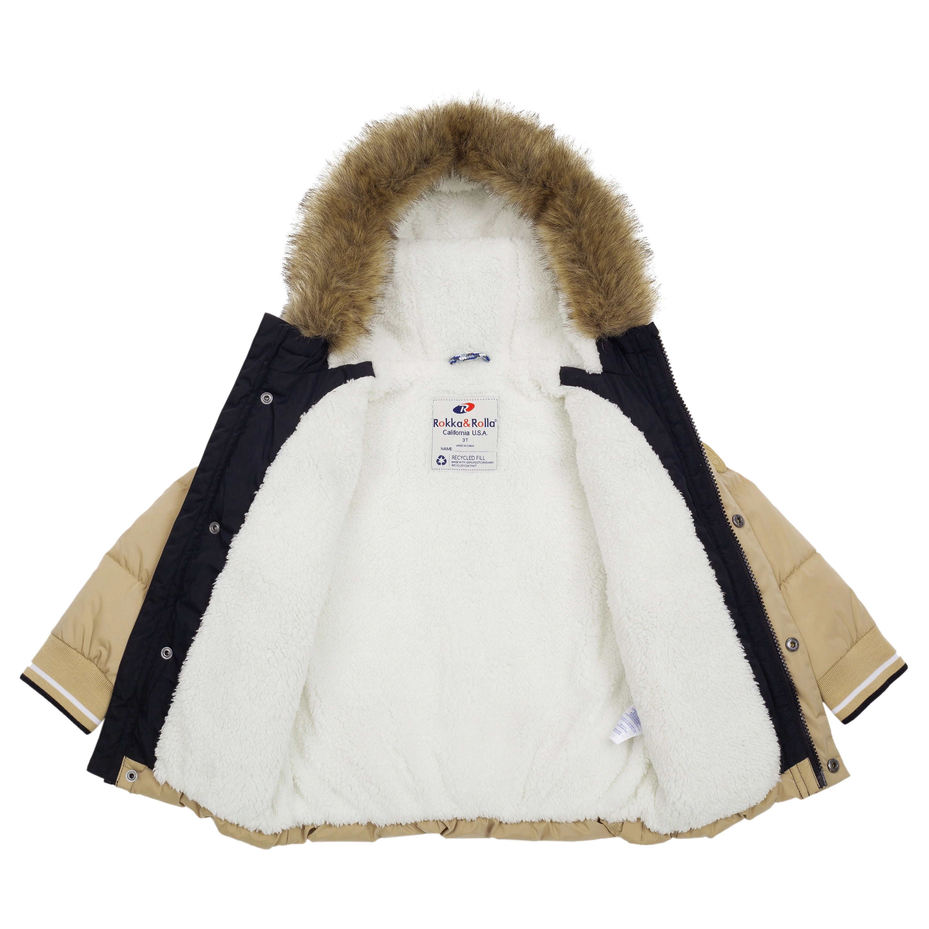 Rokka&Rolla Toddler Boys Heavy Winter Coat
