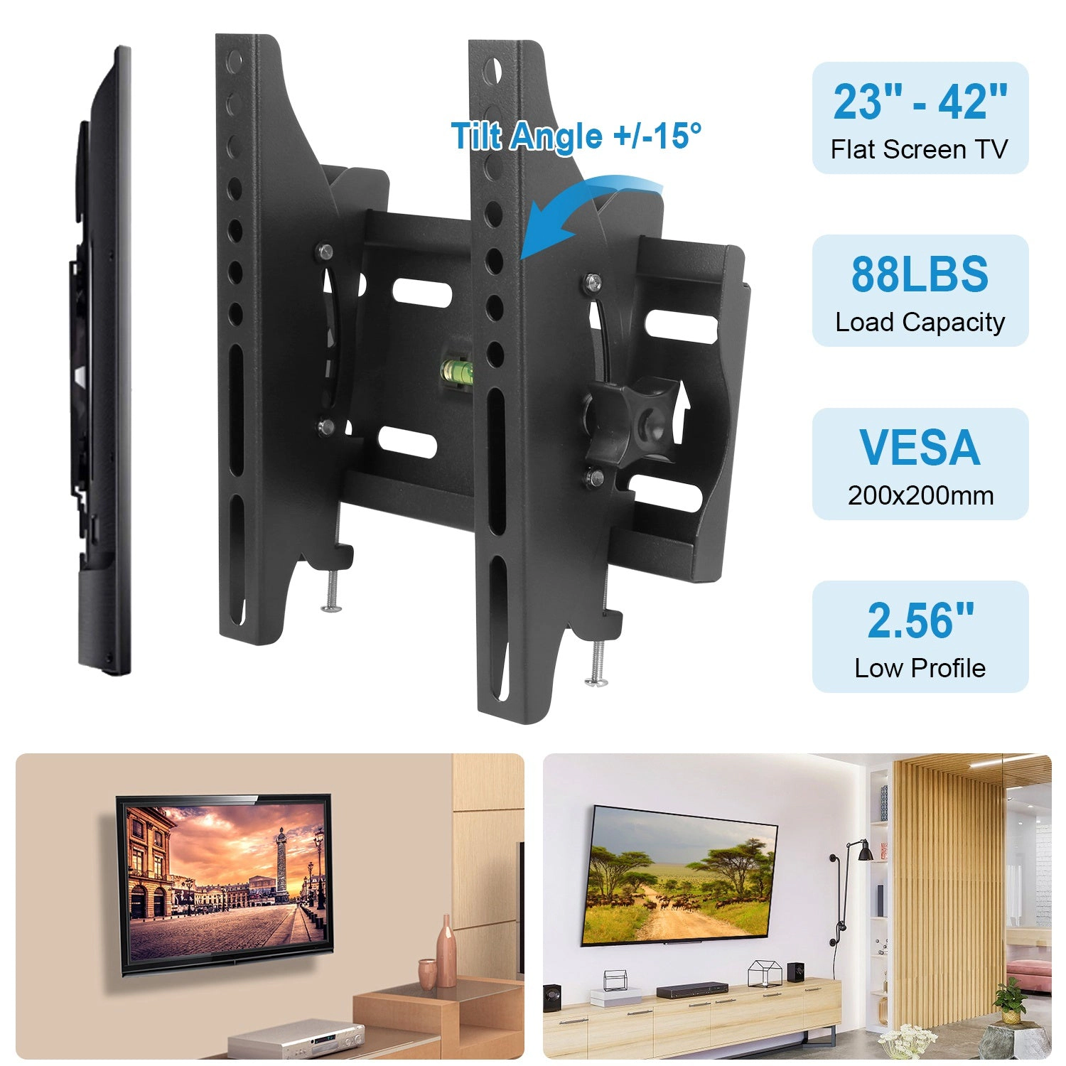 GBruno Tilting 42 Inch TV Wall Mount Bracket