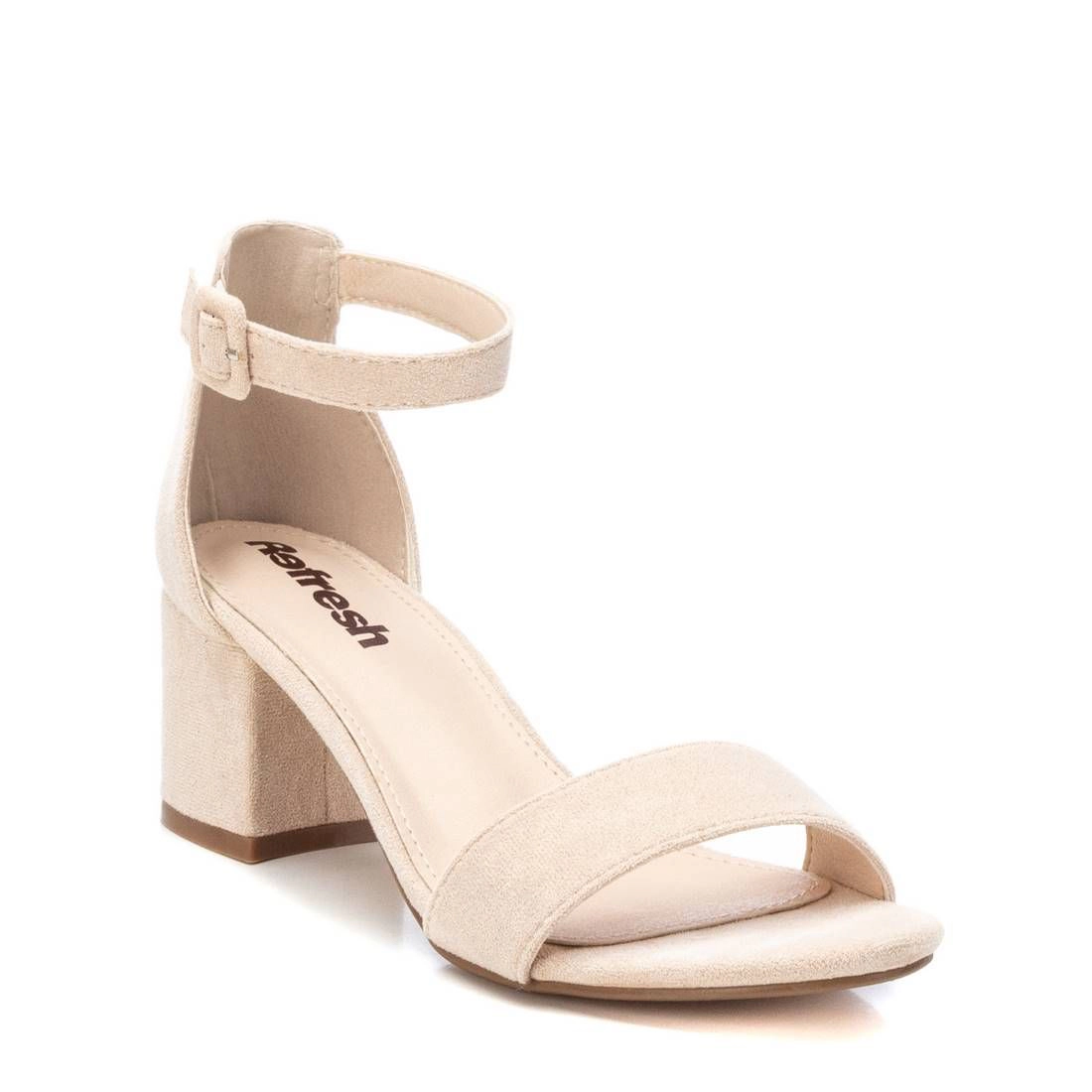 XTI Women's Suede-Look Block Heel Sandals