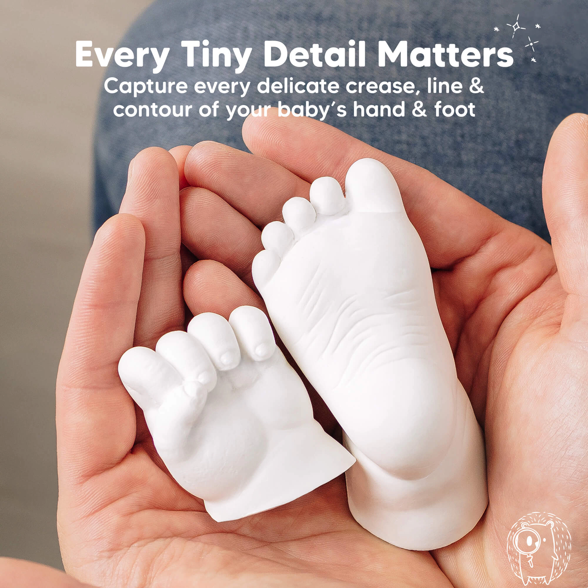 KeaBabies Reve Baby Casting Kit for Hand and Foot