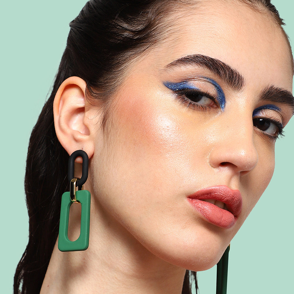 SOHI Women's Chainlink Drop Earrings