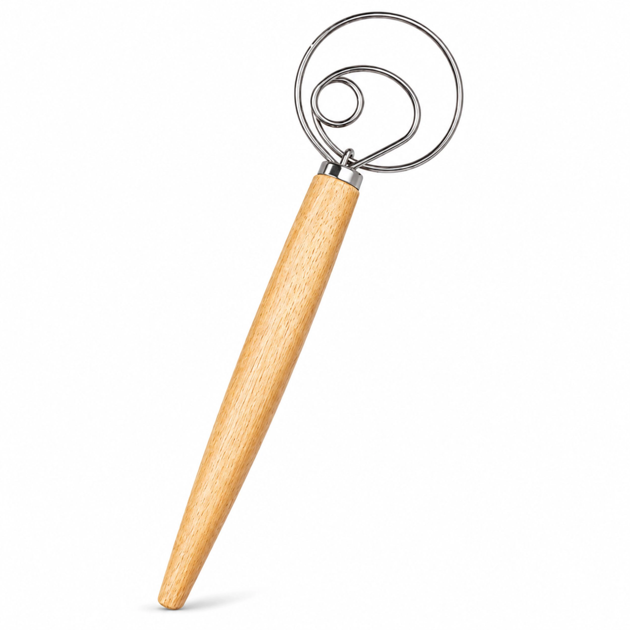 Home Collection Stainless Steel Danish Dough Whisk Ring Hand Mixer