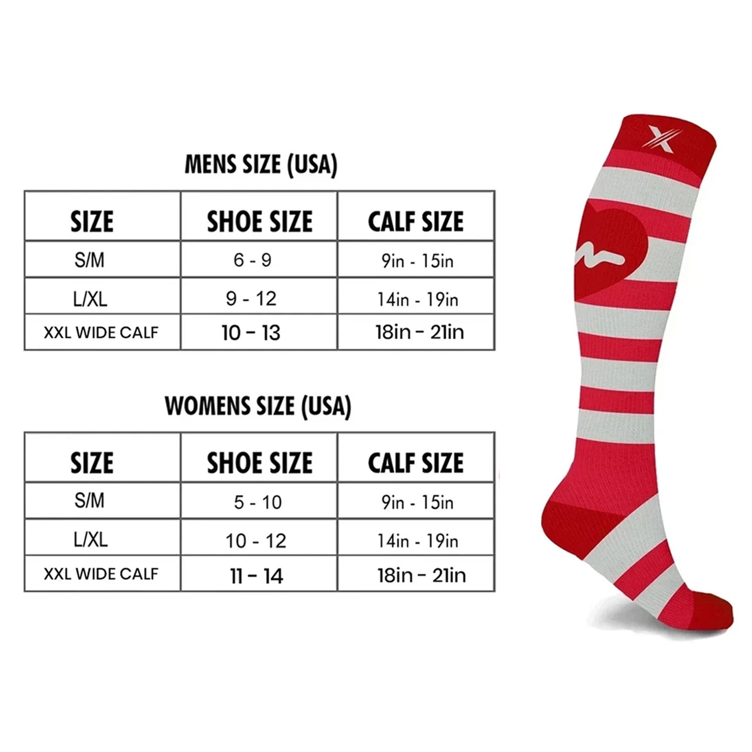 Extreme Fit Compression Socks - Knee High For Running, Athletics, Travel 3 Pair