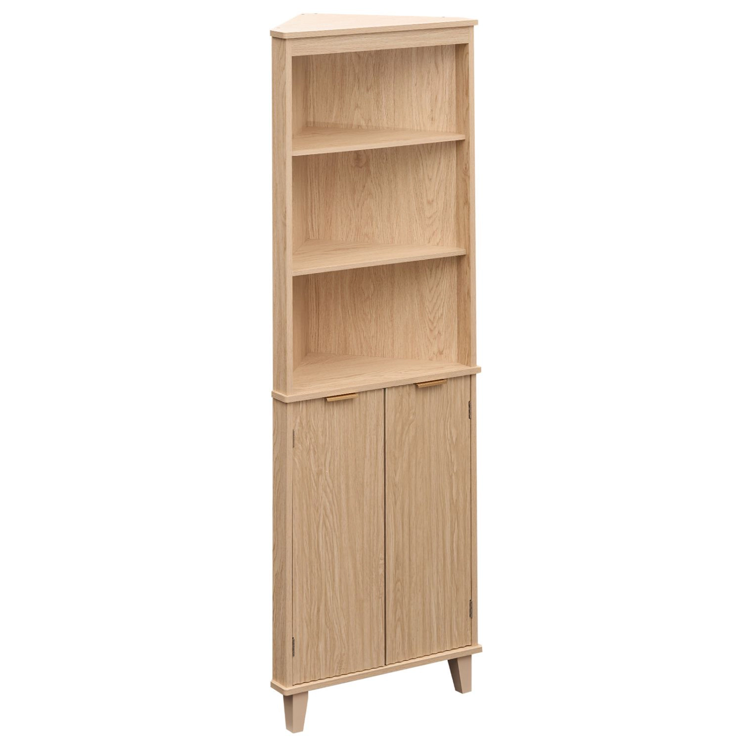 SlickBlue Freestanding Corner Cabinet for Bathroom Living Room and Kitchen