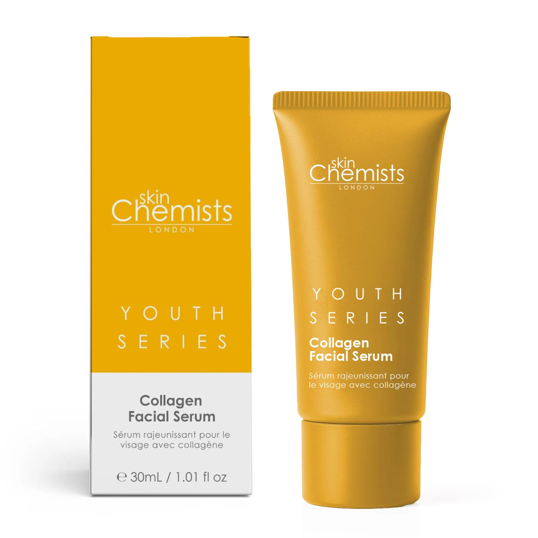 skinChemists Youth Series 2% Collagen Facial Serum 30ml - Anti-Aging, Firms & Smooths