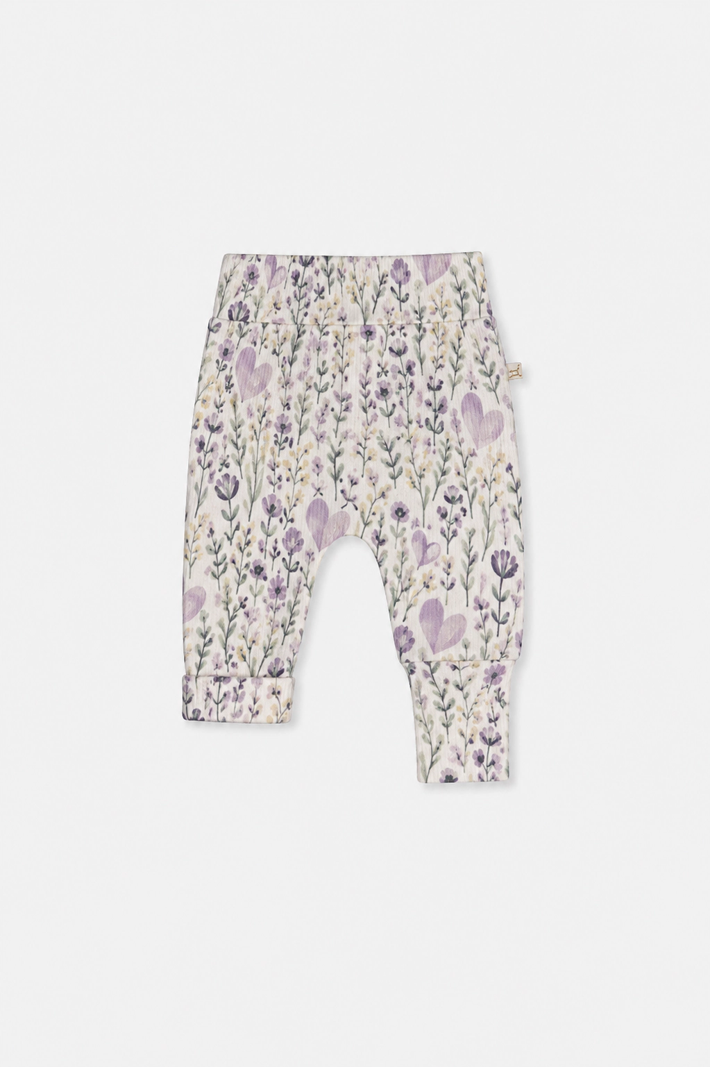 Deux par Girls Two Pack Organic Cotton Evolutive Pants with Floral Print