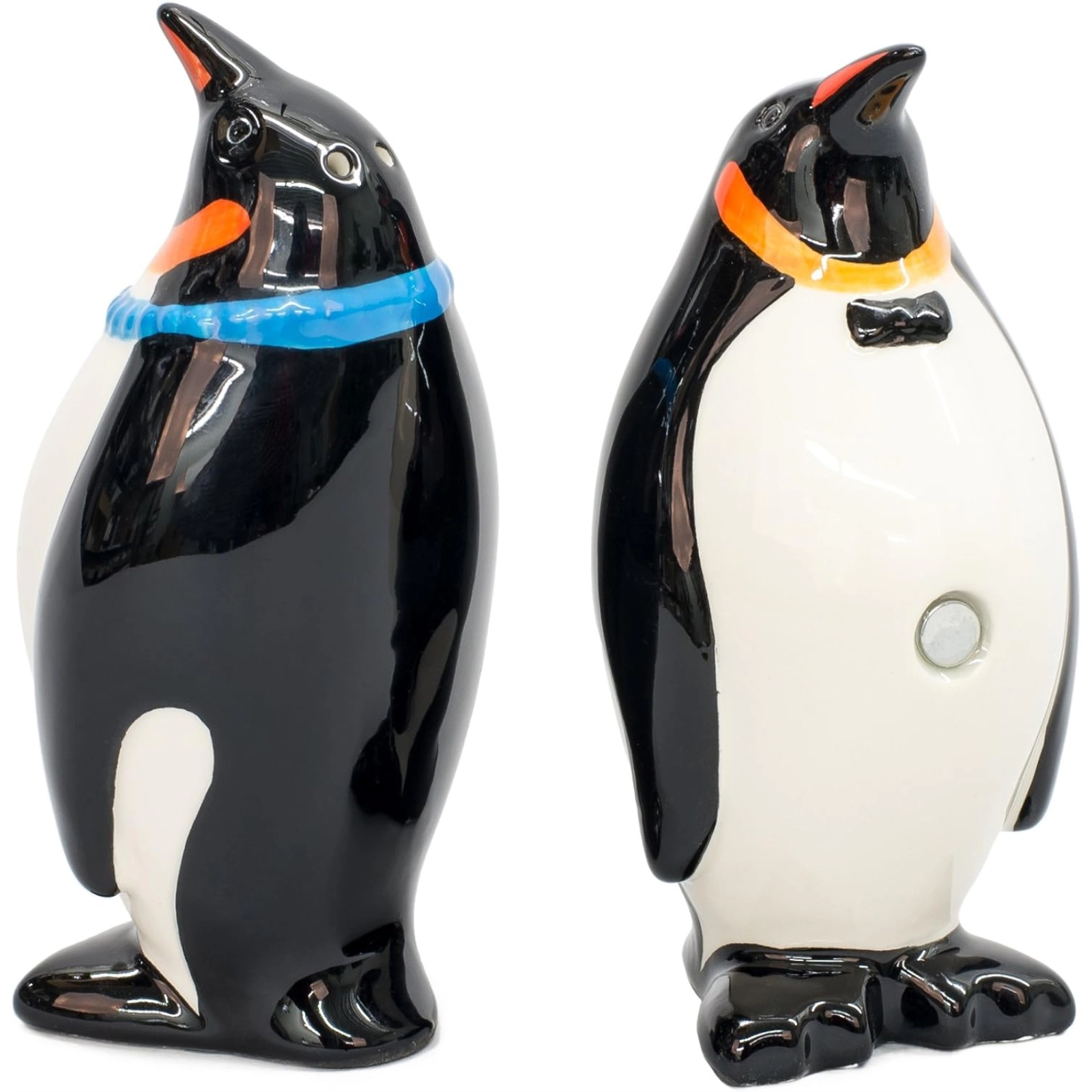 Pacific Giftware South Pole Pride Penguins Ceramic Magnetic Salt and Pepper Shaker Set