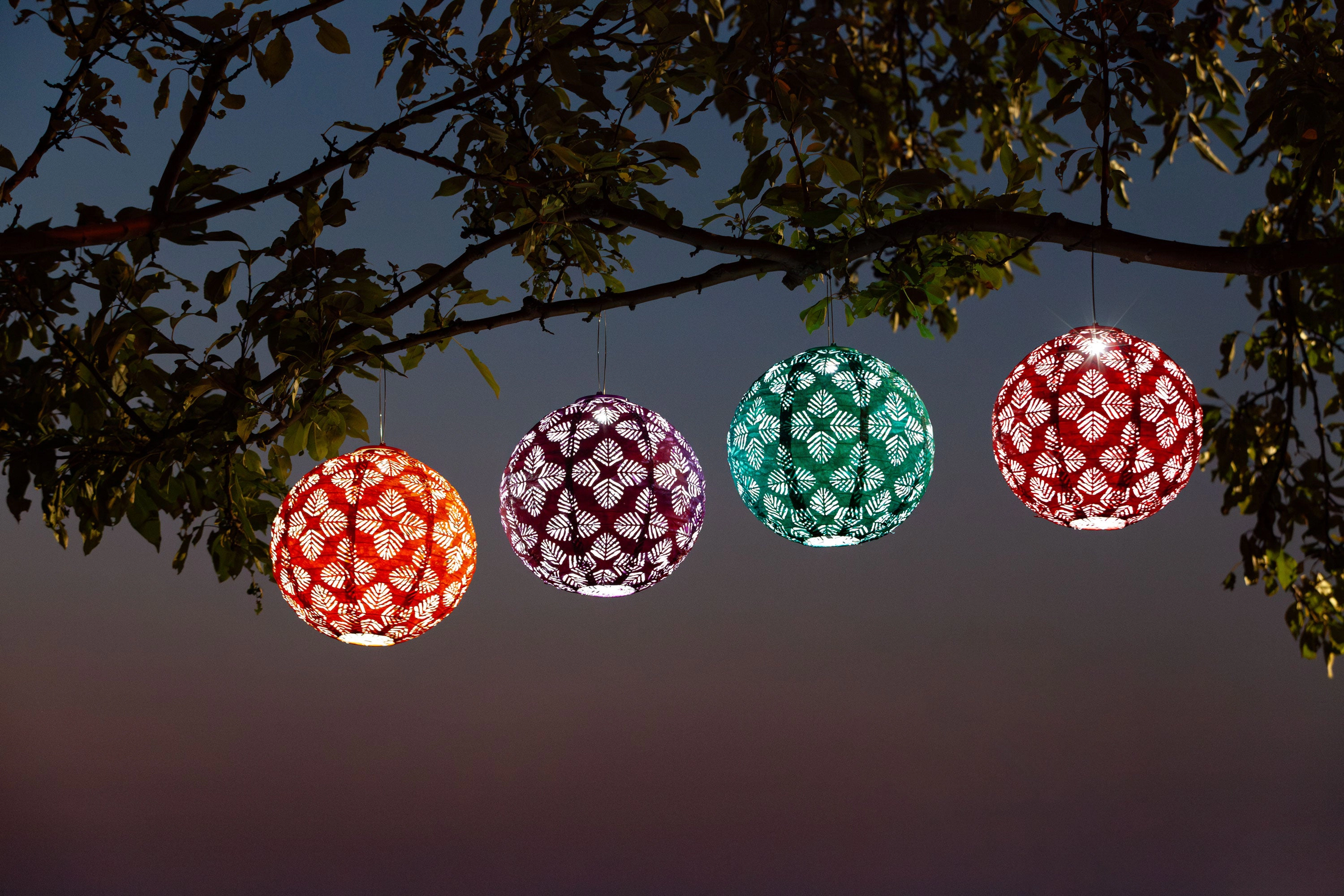 Allsop Home & Garden Soji Stella Brights Geo Palm 12 Solar Lantern