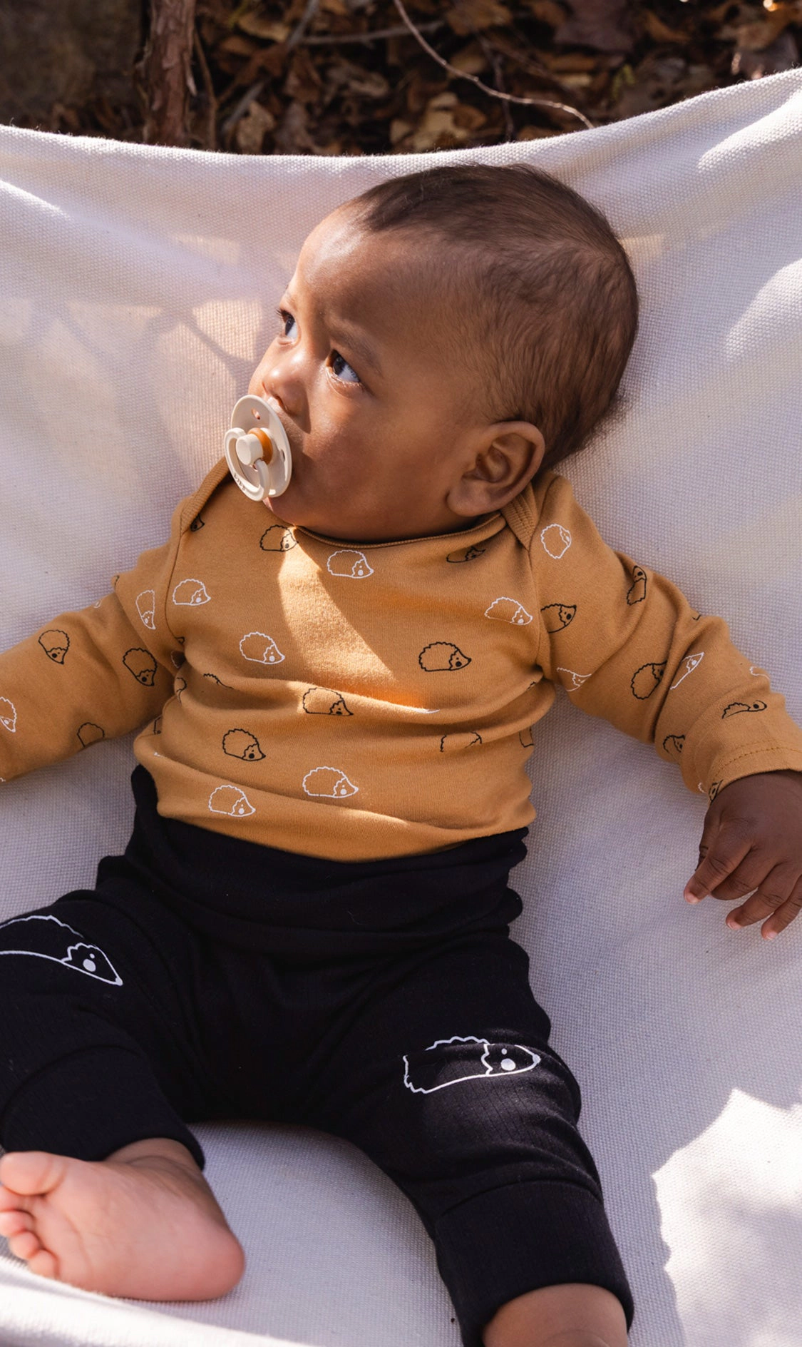 Deux par Boys Organic Cotton Foldover Evolutive Pants